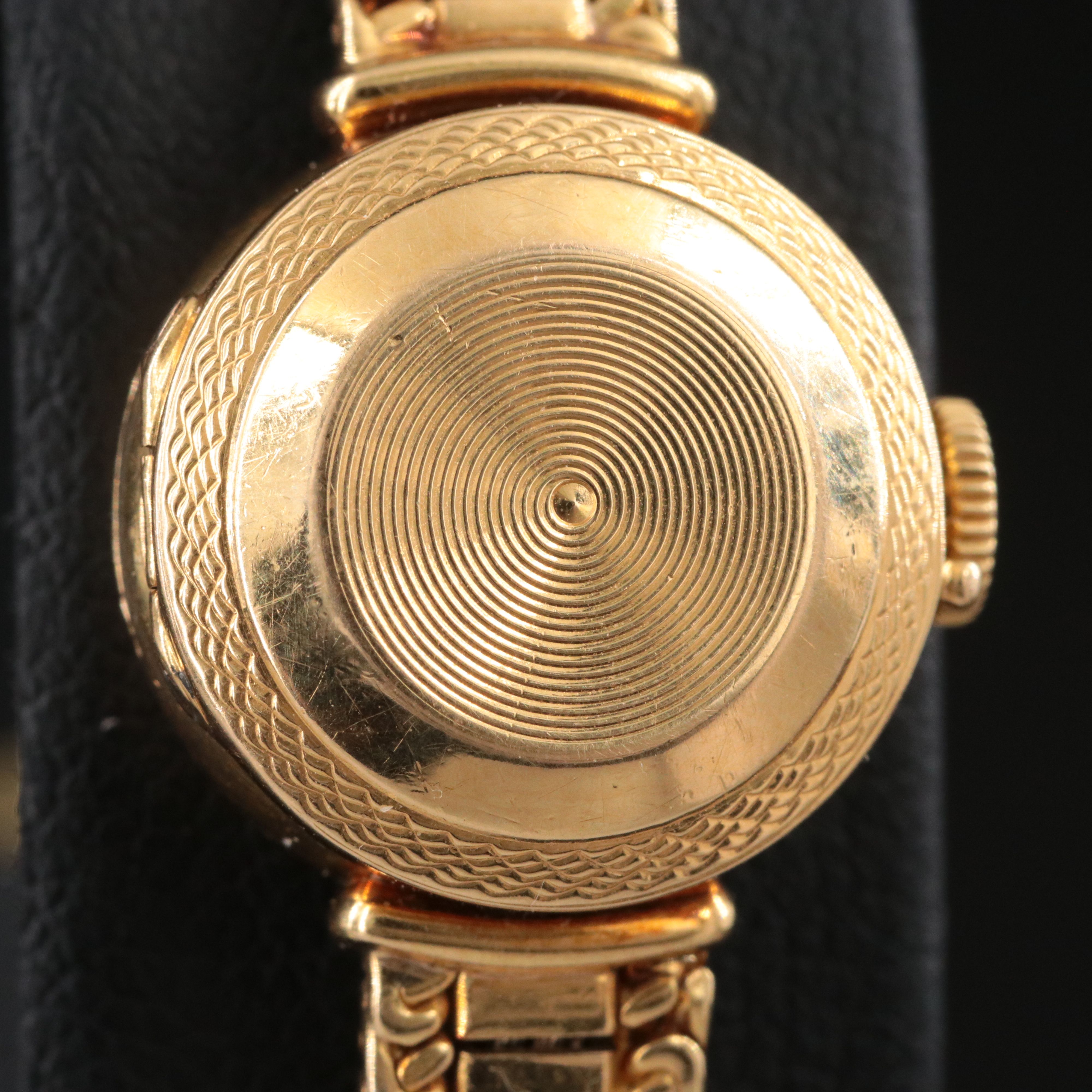 Vintage Rolex Precision Hinged Dial Cover 18K Manual Wind Watch