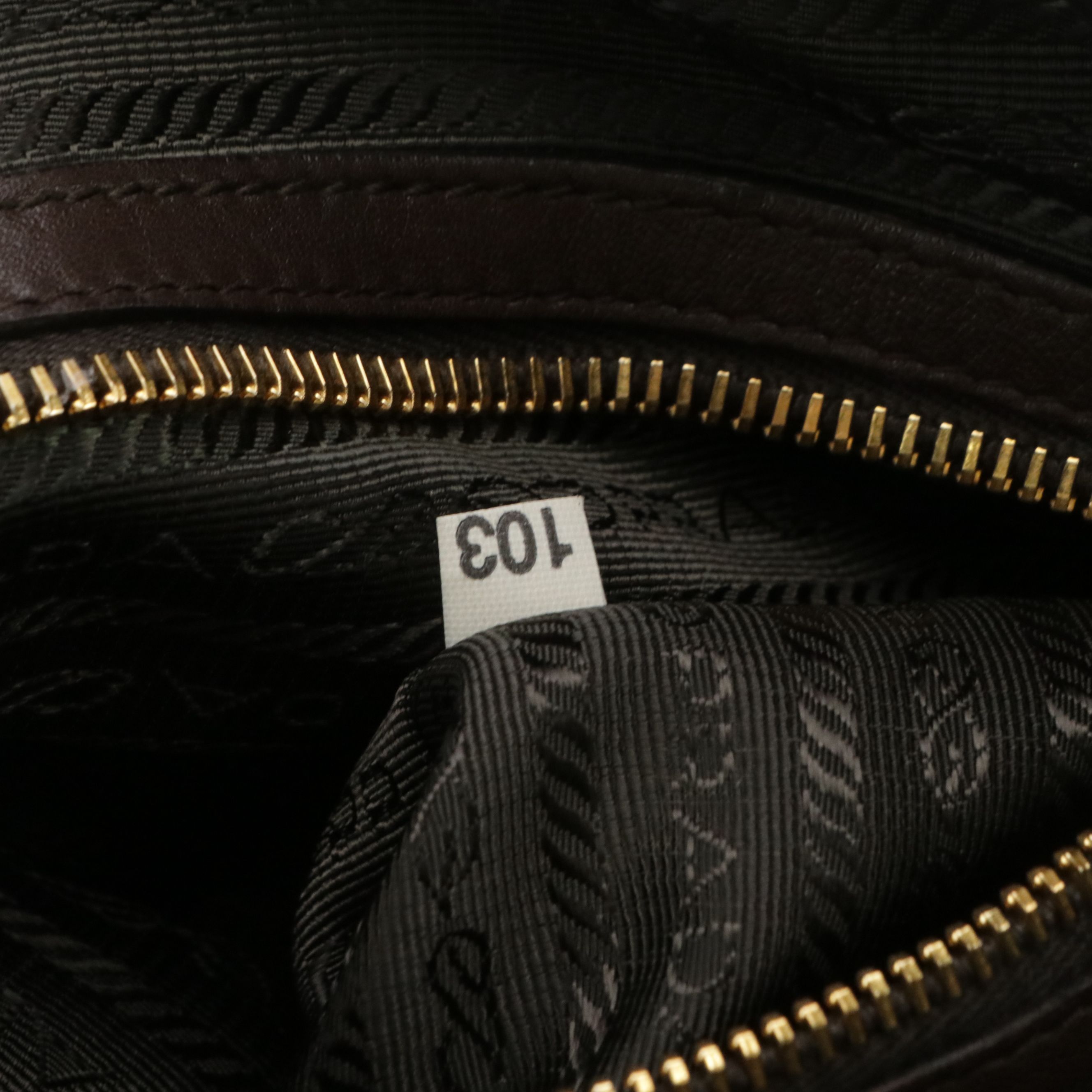 Prada Army Green Tessuto Nylon and Brown Calfskin Leather Boston Bag