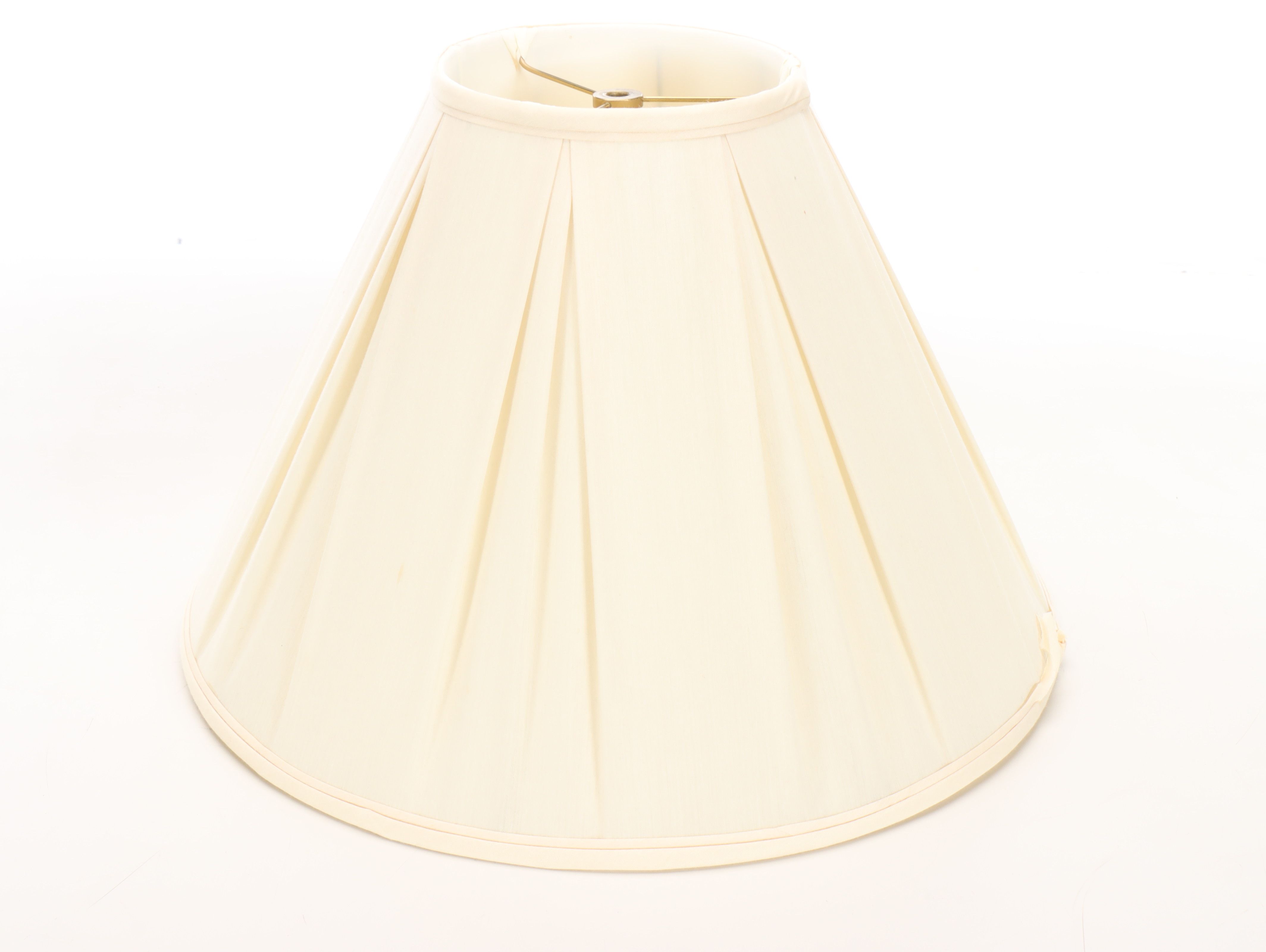 Chinese Sang de Boeuf Ceramic Table Lamp with Wide Pleat Shade