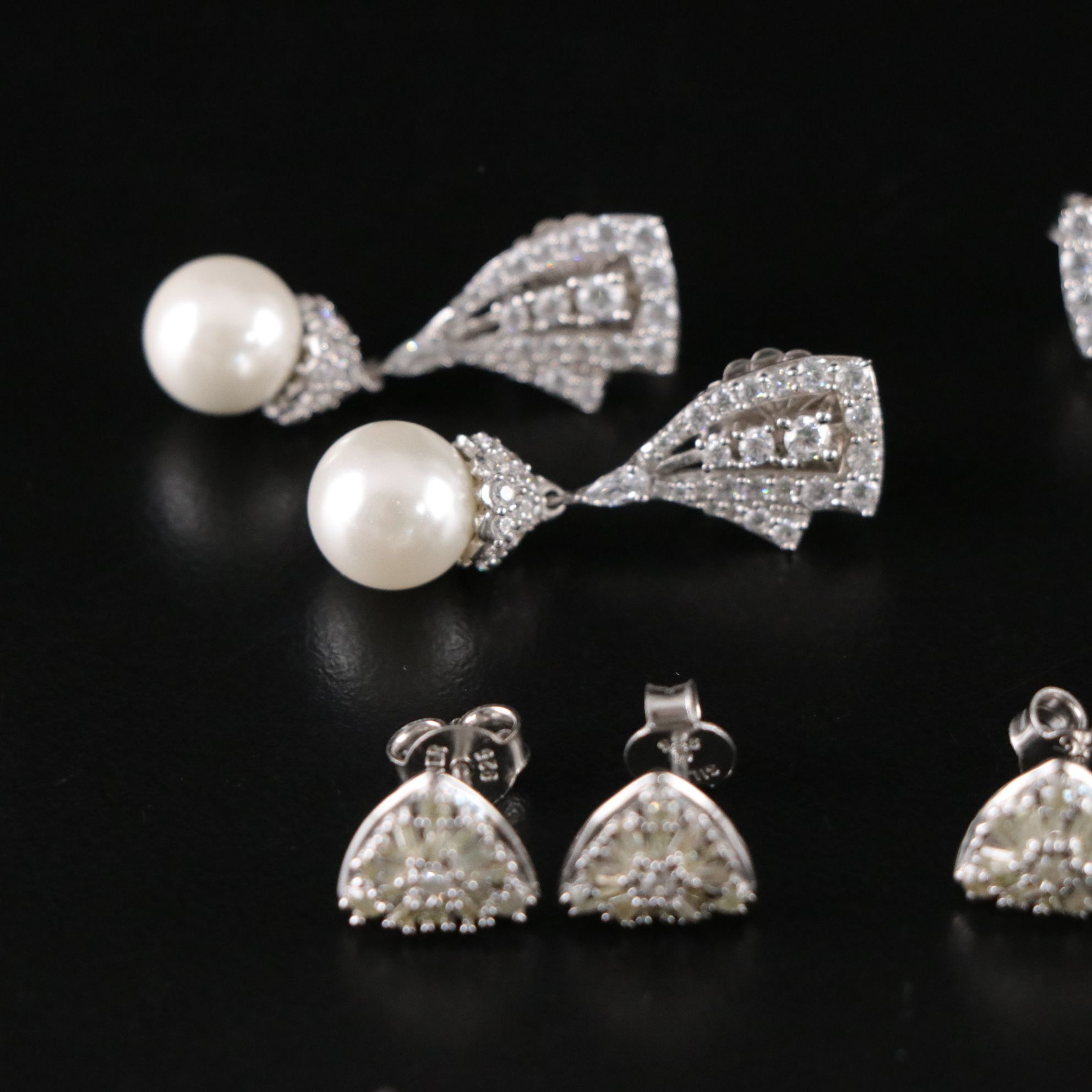 11 Assorted Sterling Silver Earrings and Ring