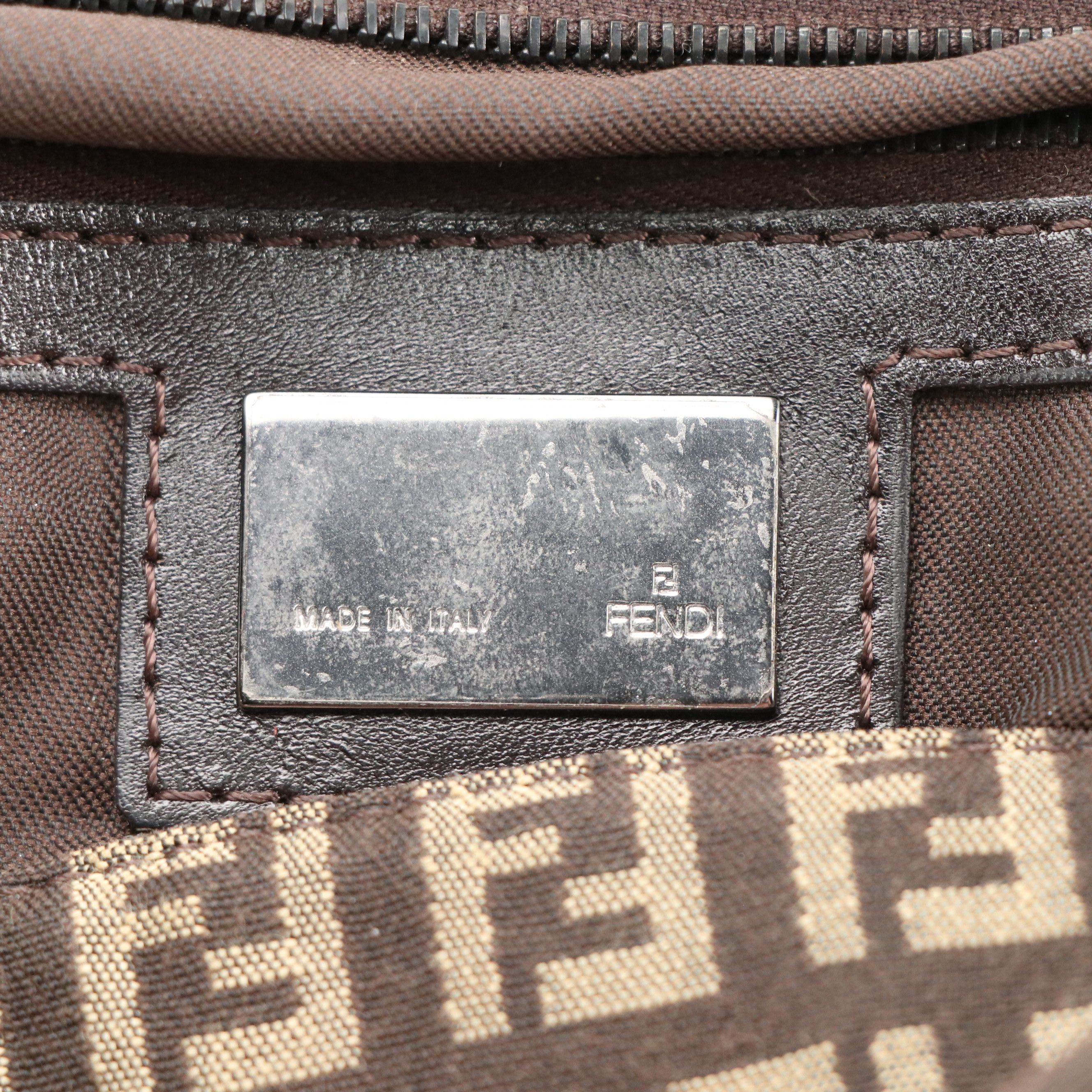 Fendi Forever Baguette 8BR003 in Zucchino Canvas