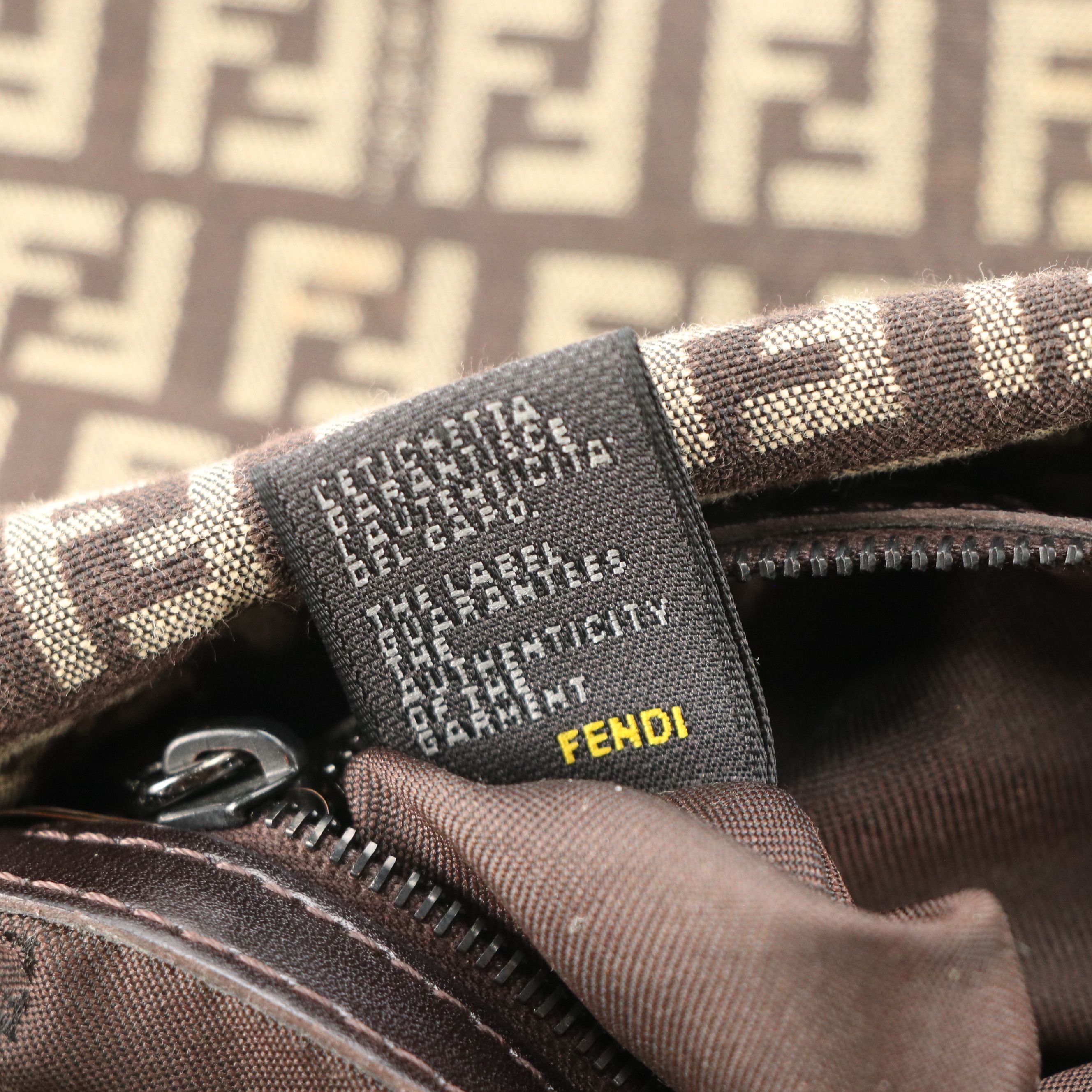 Fendi Forever Baguette 8BR003 in Zucchino Canvas