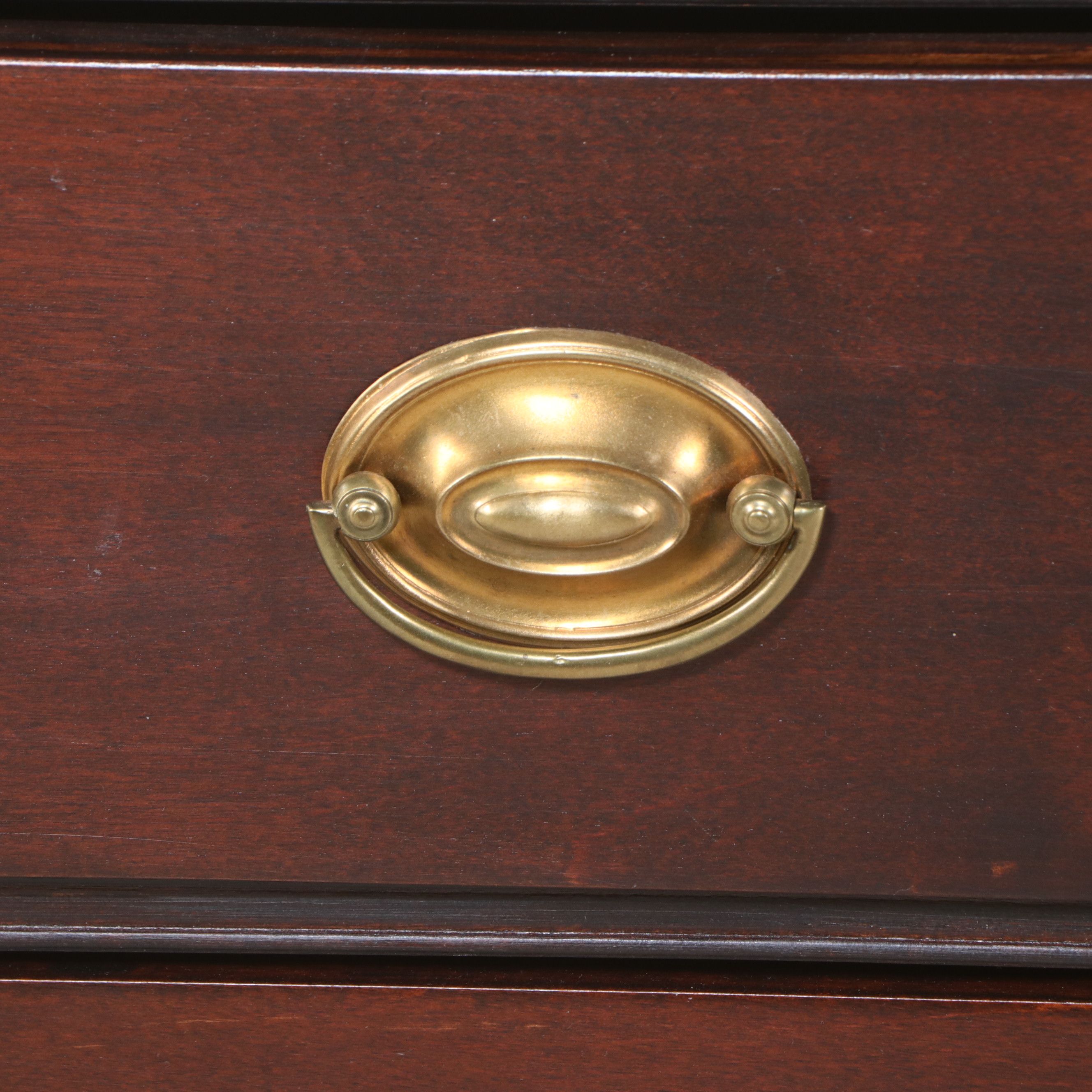 English George III Mahogany Chest of Drawers, Late 18th Century