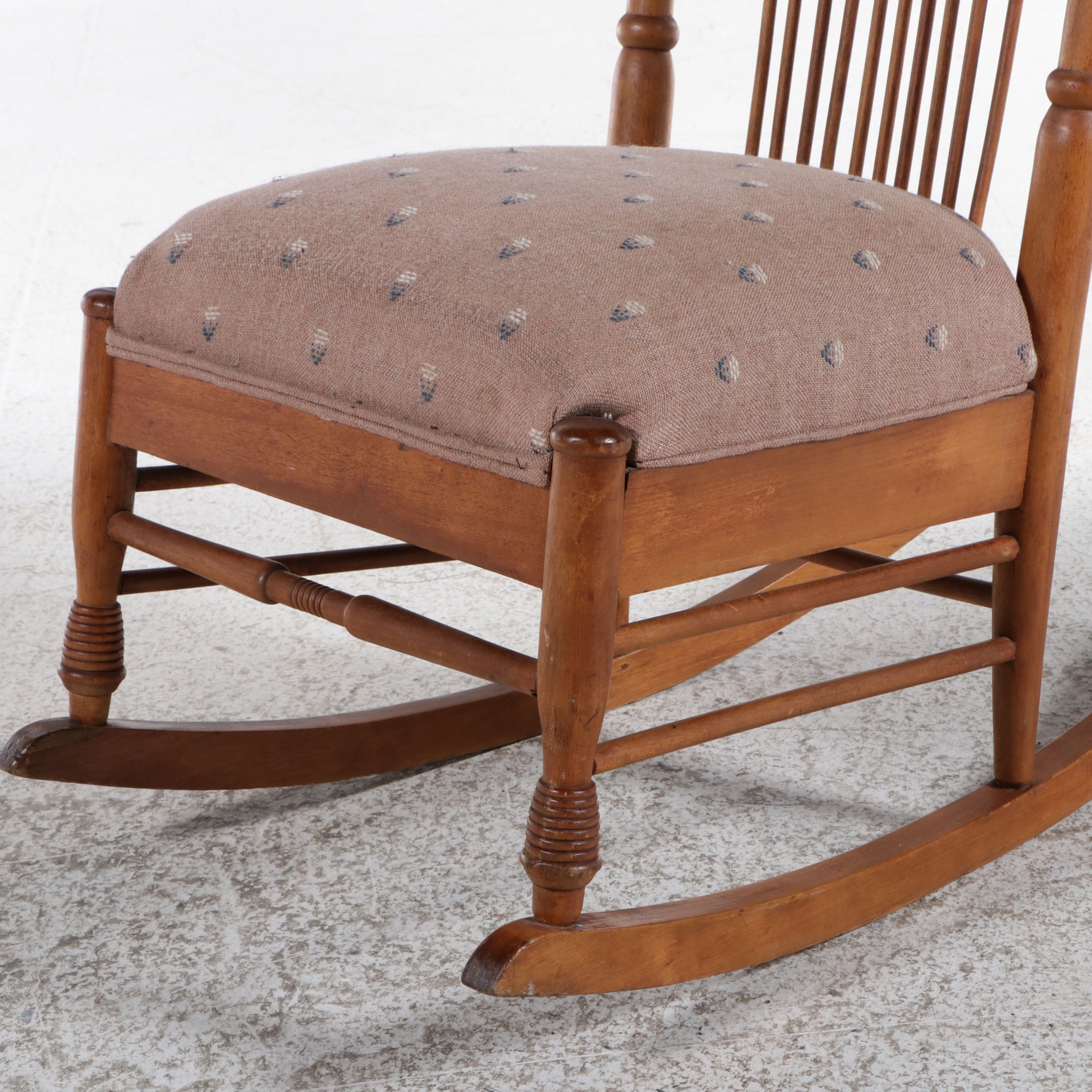 Victorian Style Spindle Back Rocking Chair, Mid to Late 20th Century