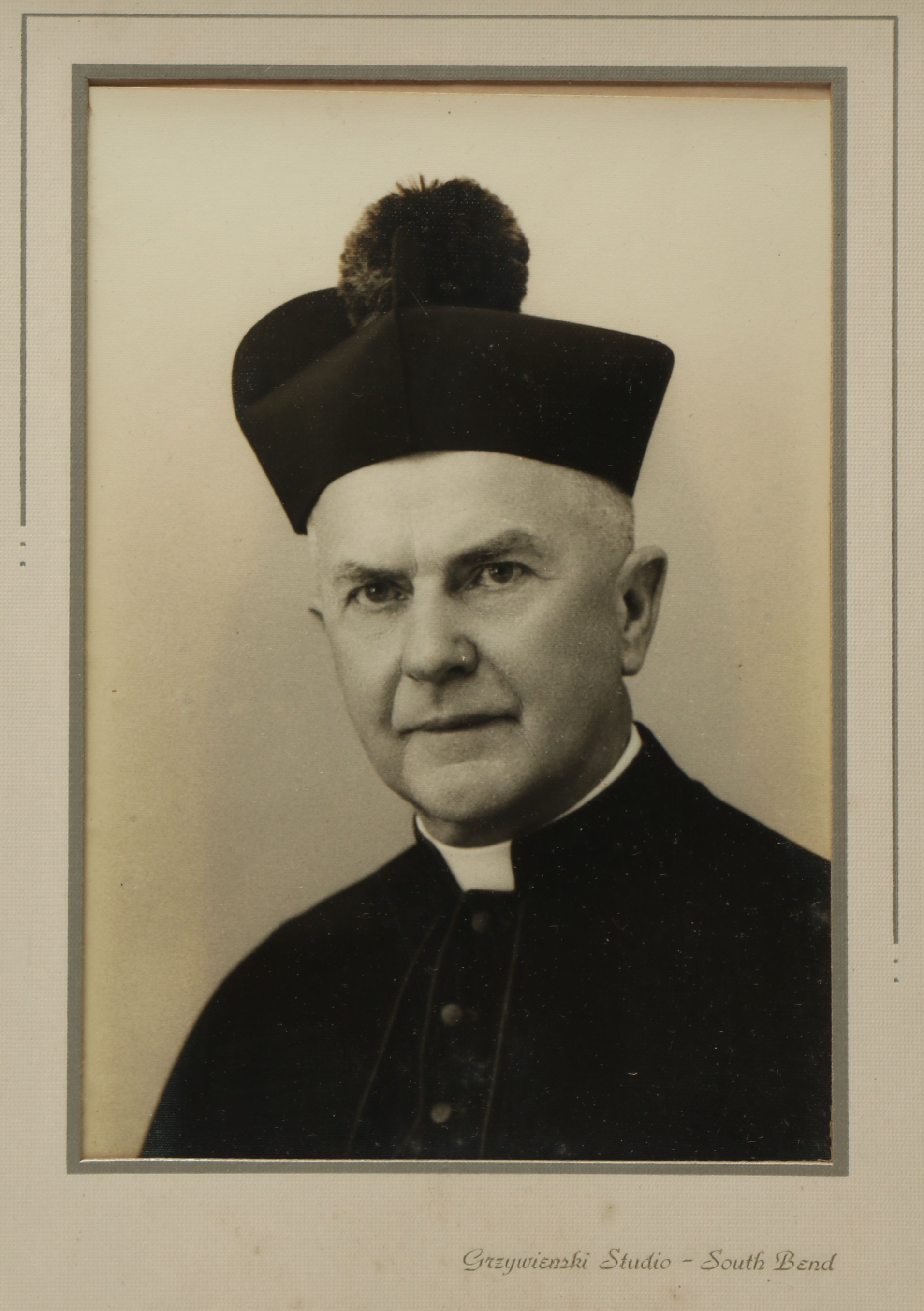 Monsignor George J. Moorman Portrait Photographs and Reliquary