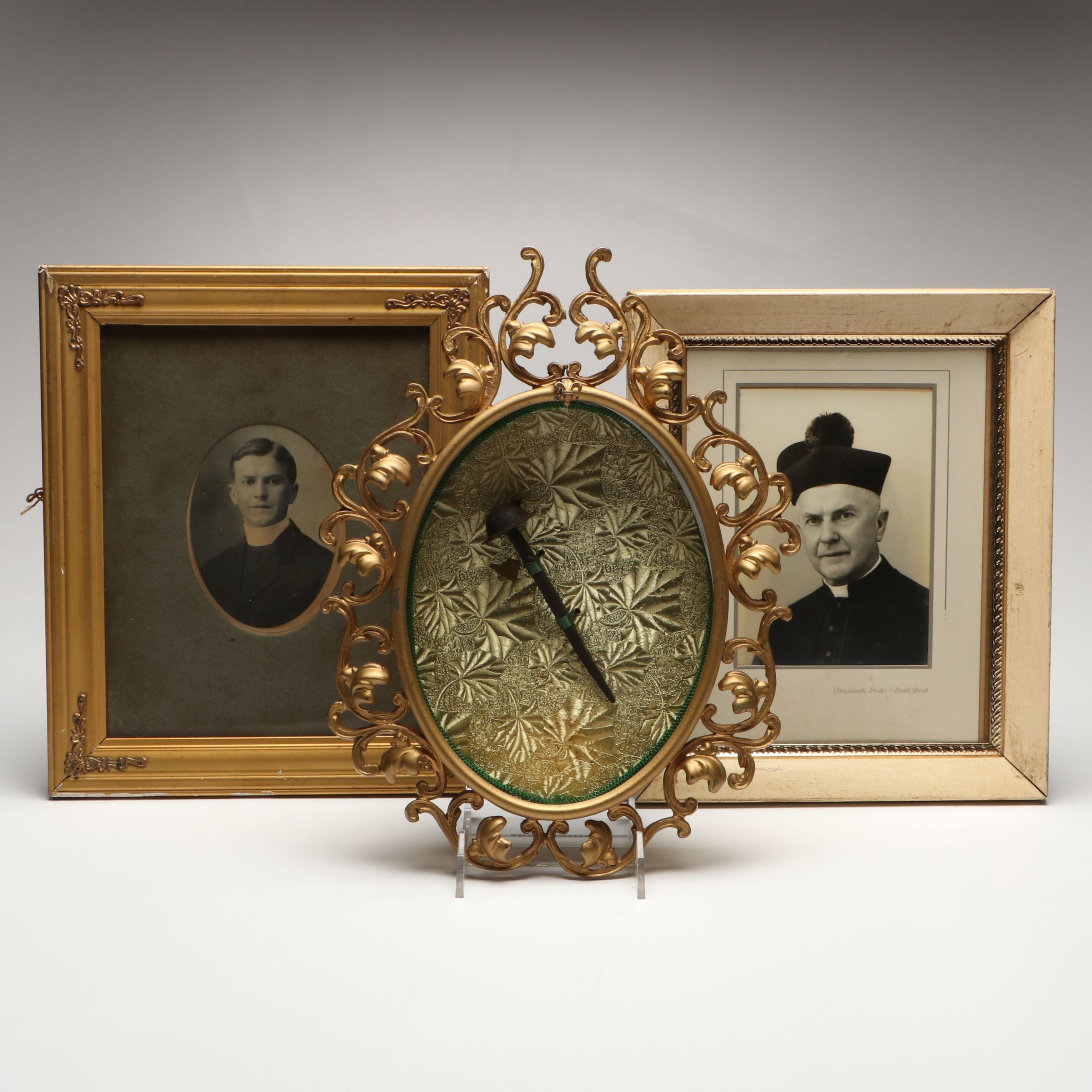 Monsignor George J. Moorman Portrait Photographs and Reliquary