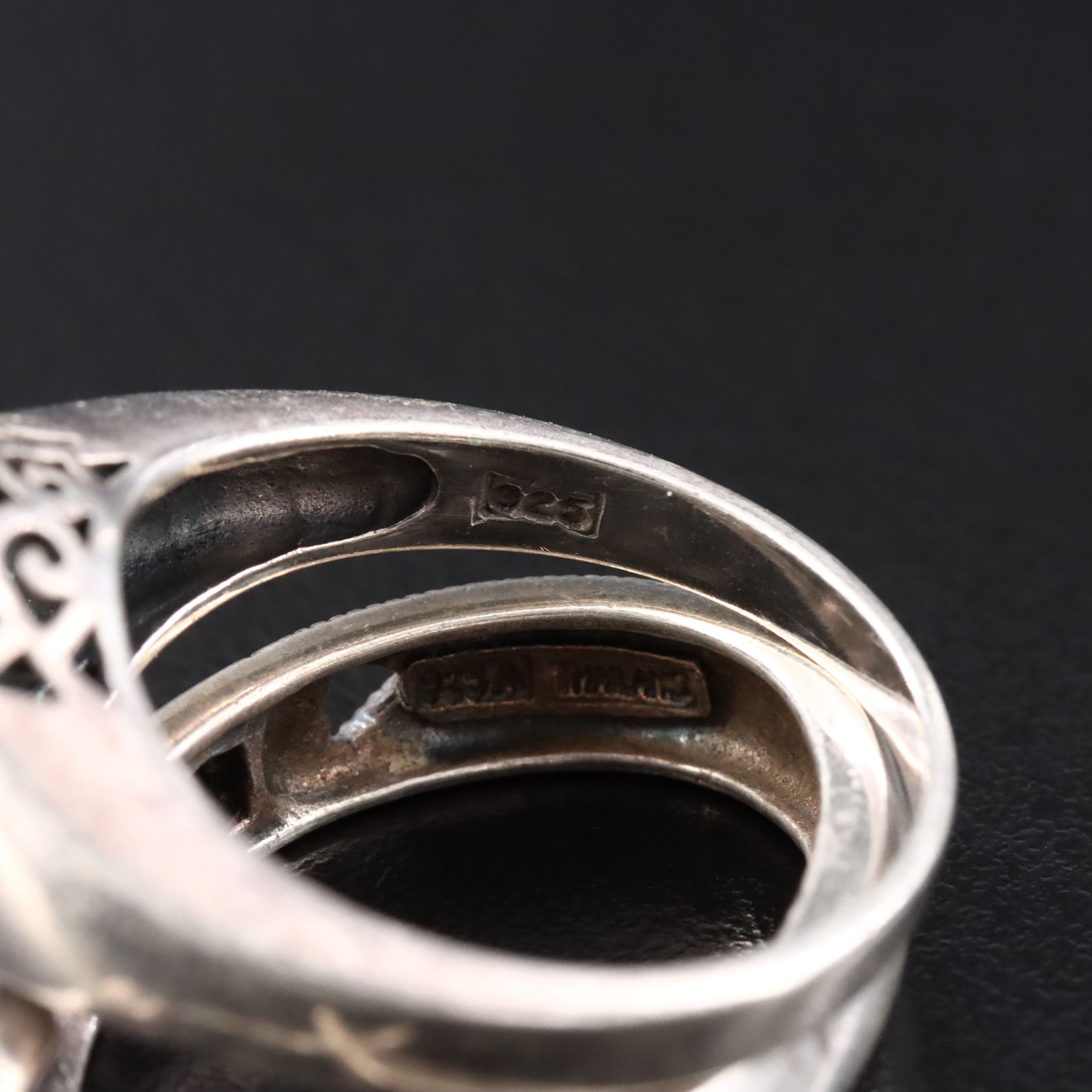 Amber, Black Onyx and Marcasite Featured in Sterling Jewelry