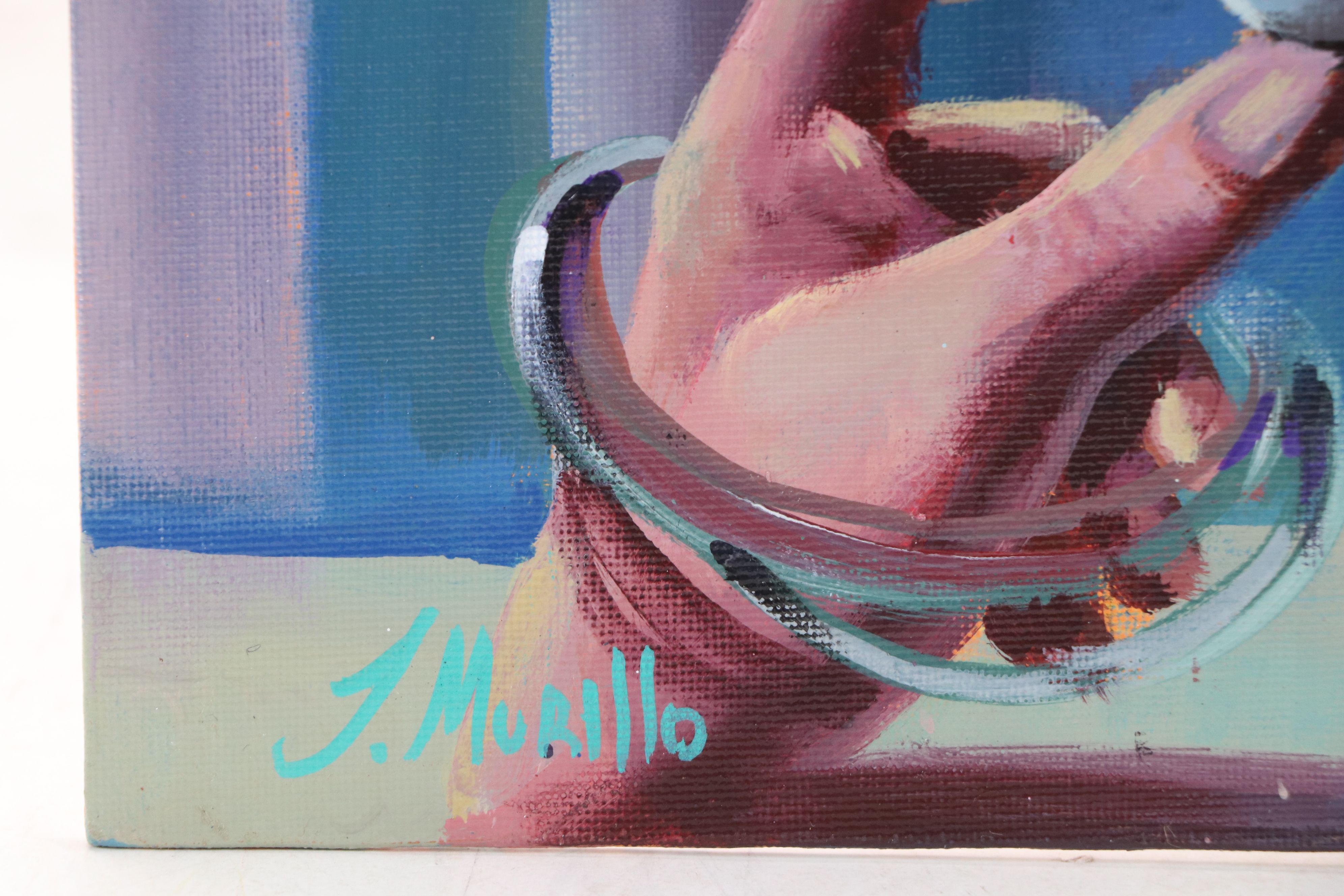 Jeshua Murillo Surrealist Acrylic Painting, 21st Century