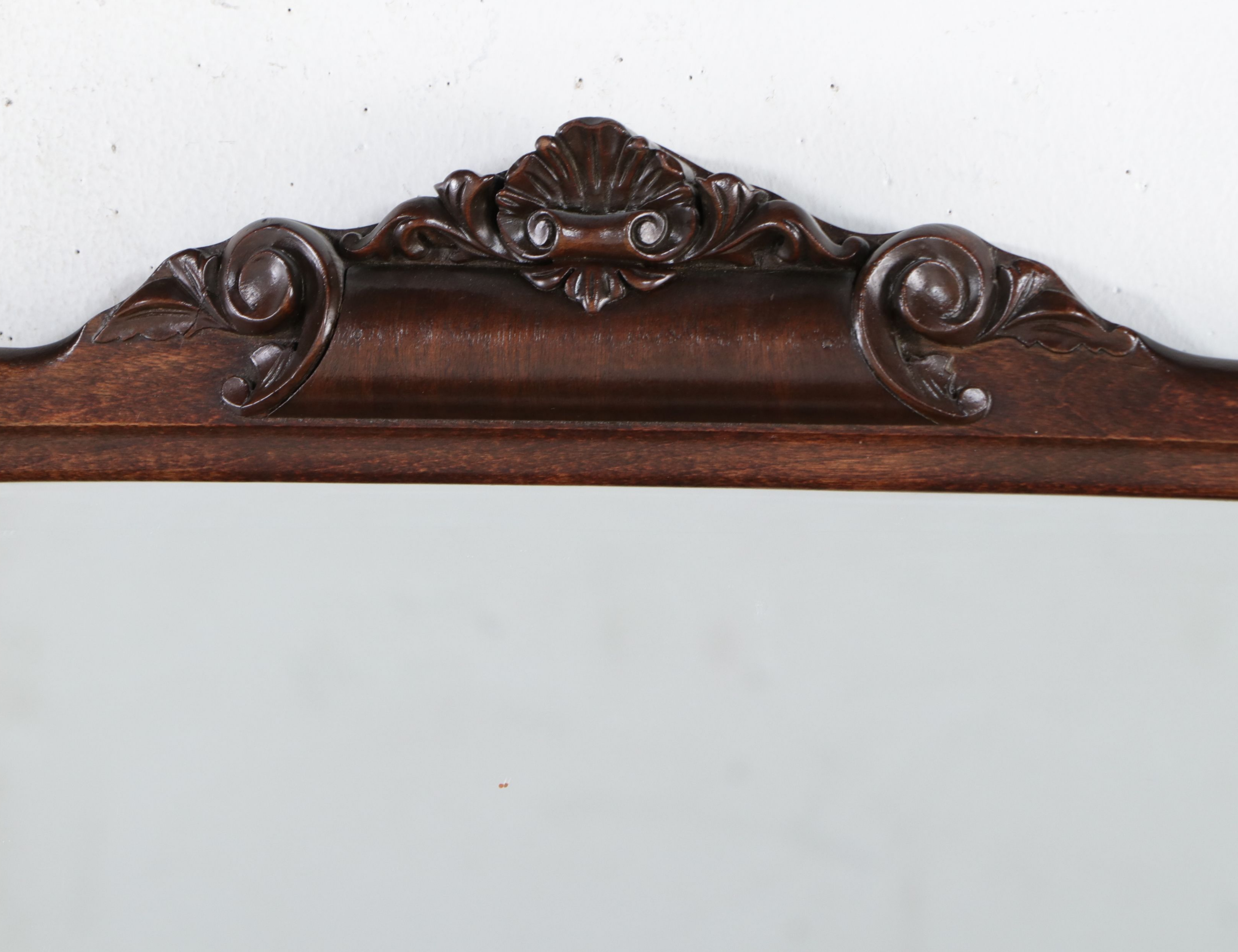 Queen Anne Style Mahogany Buffet with Mirror