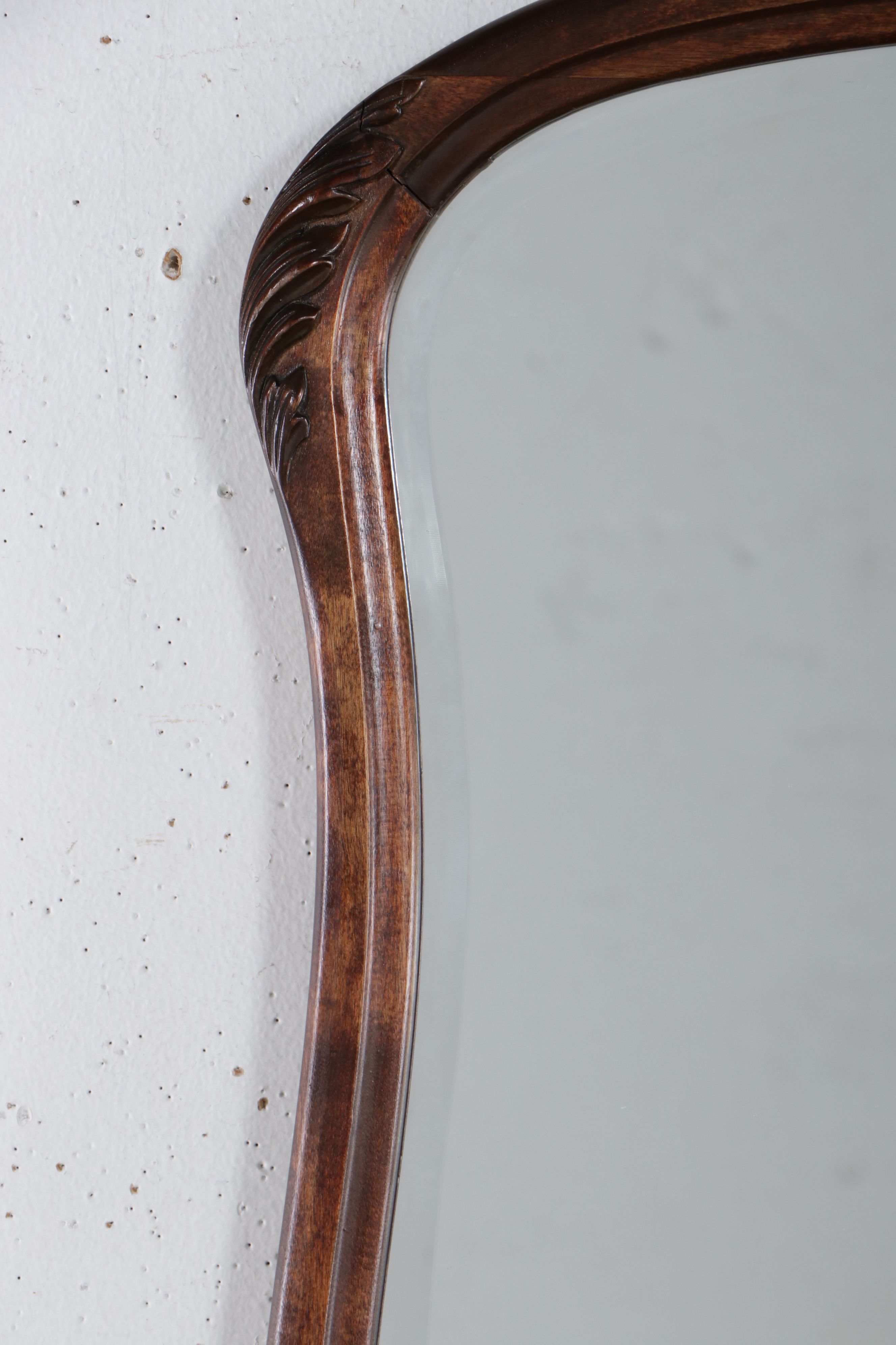 Queen Anne Style Mahogany Buffet with Mirror