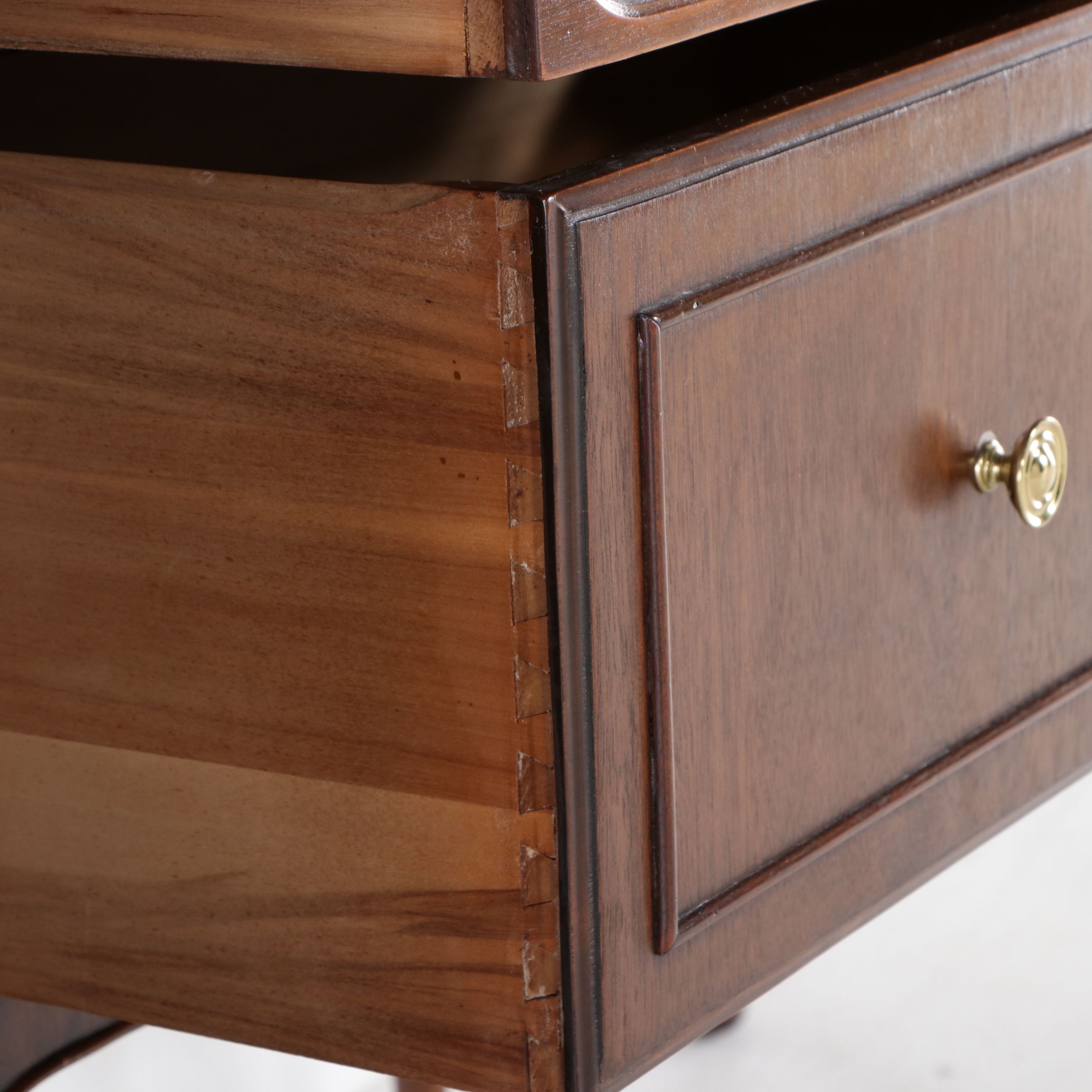 Queen Anne Style Mahogany Buffet with Mirror