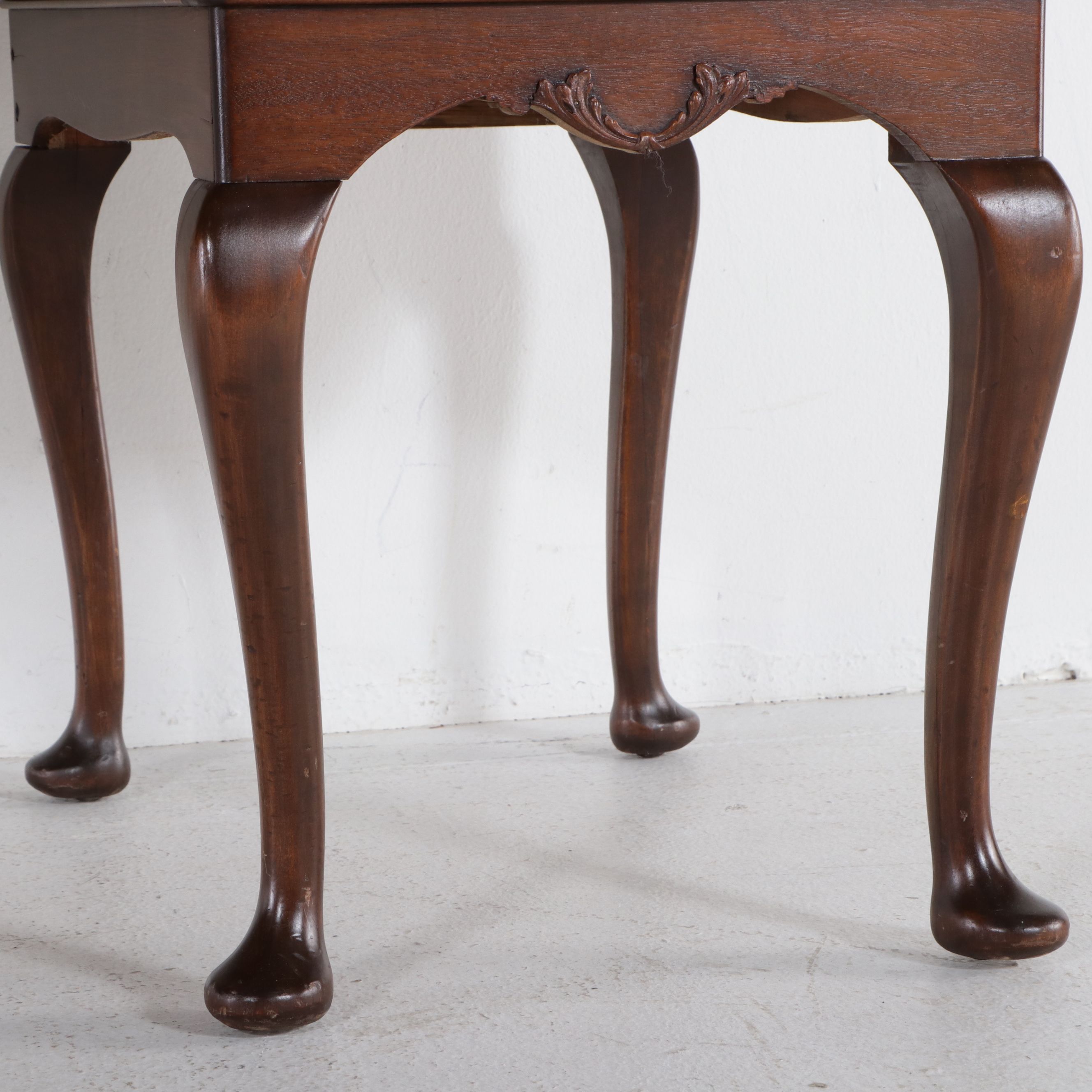 Queen Anne Style Mahogany Buffet with Mirror
