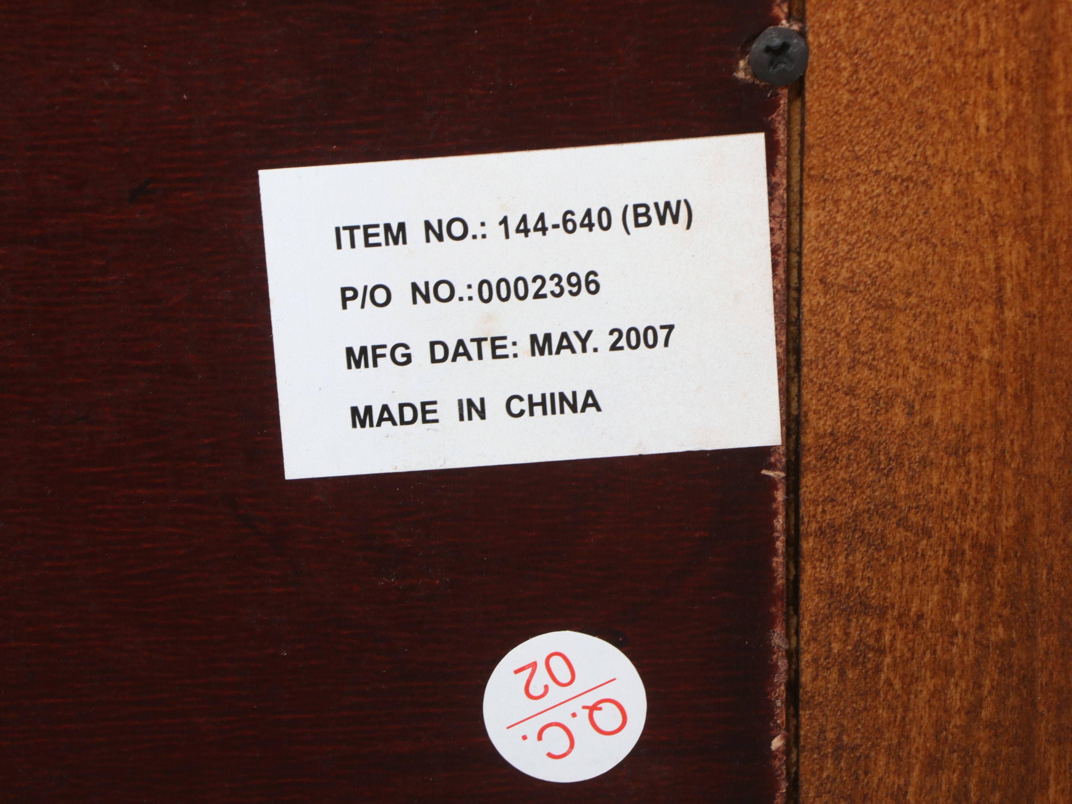 Traditional Style Illuminated Mahogany Finish Bookcase