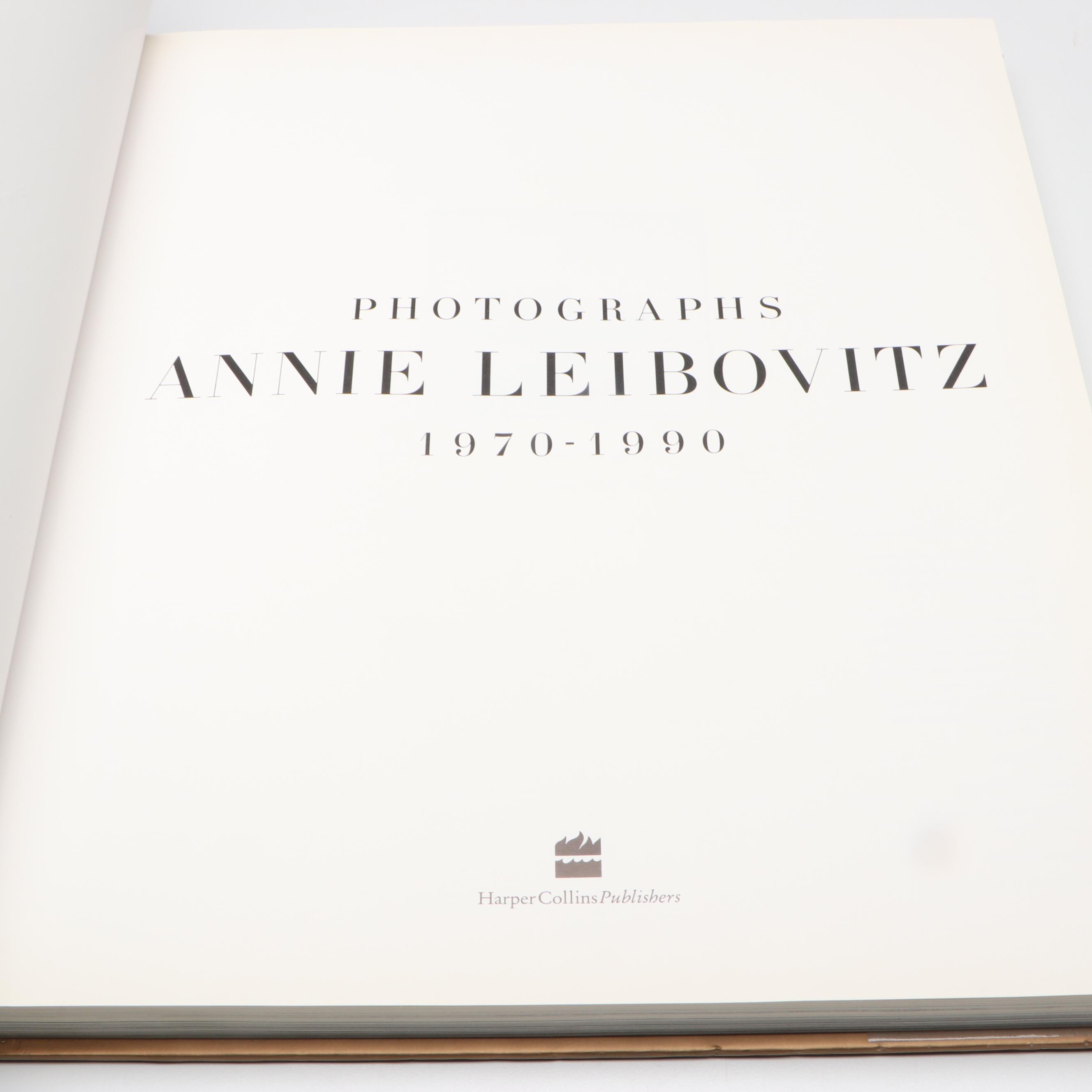 First Printing "Photographs, 1970–1990" by Annie Leibovitz, 1991