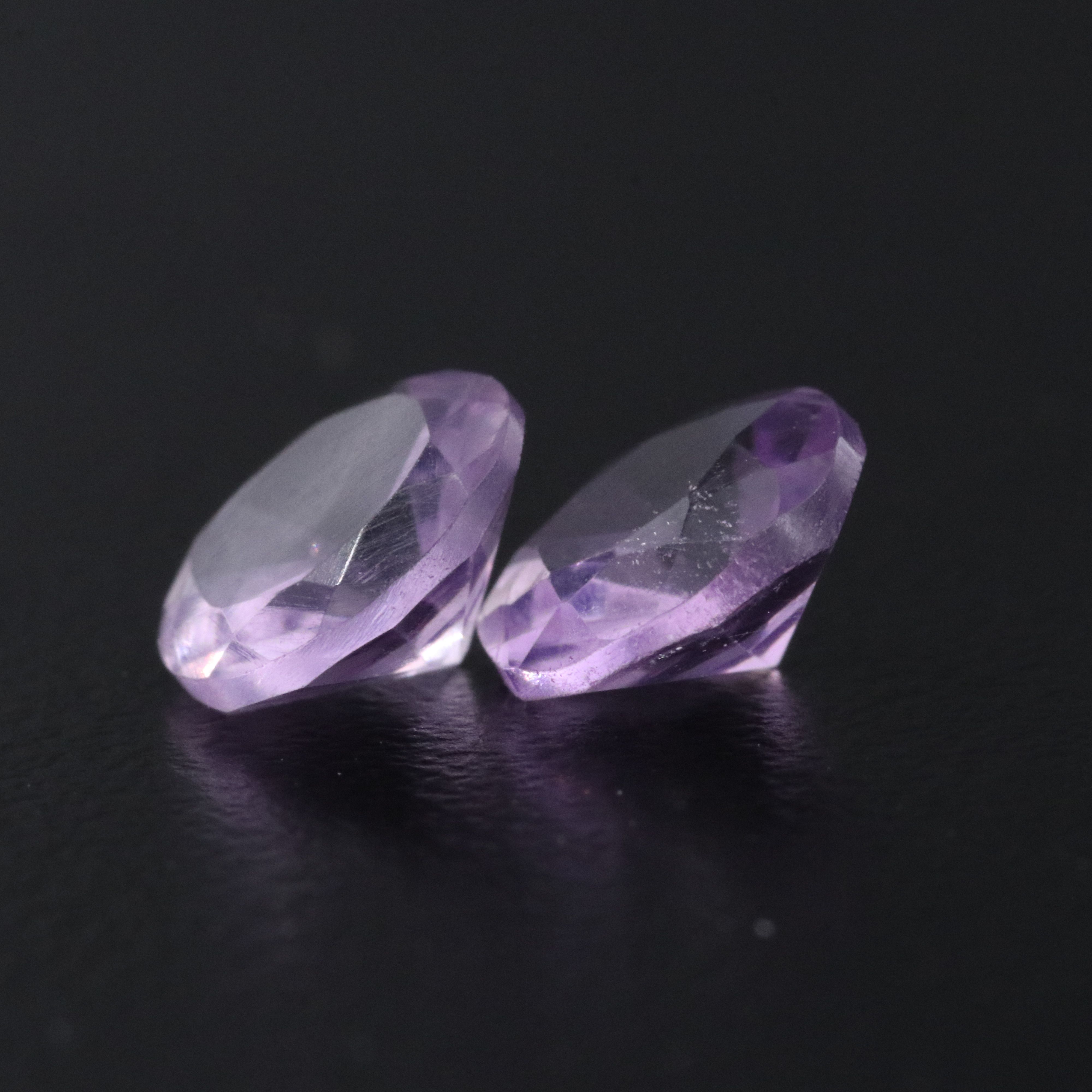 Loose 2.61 CTW Amethyst Pair
