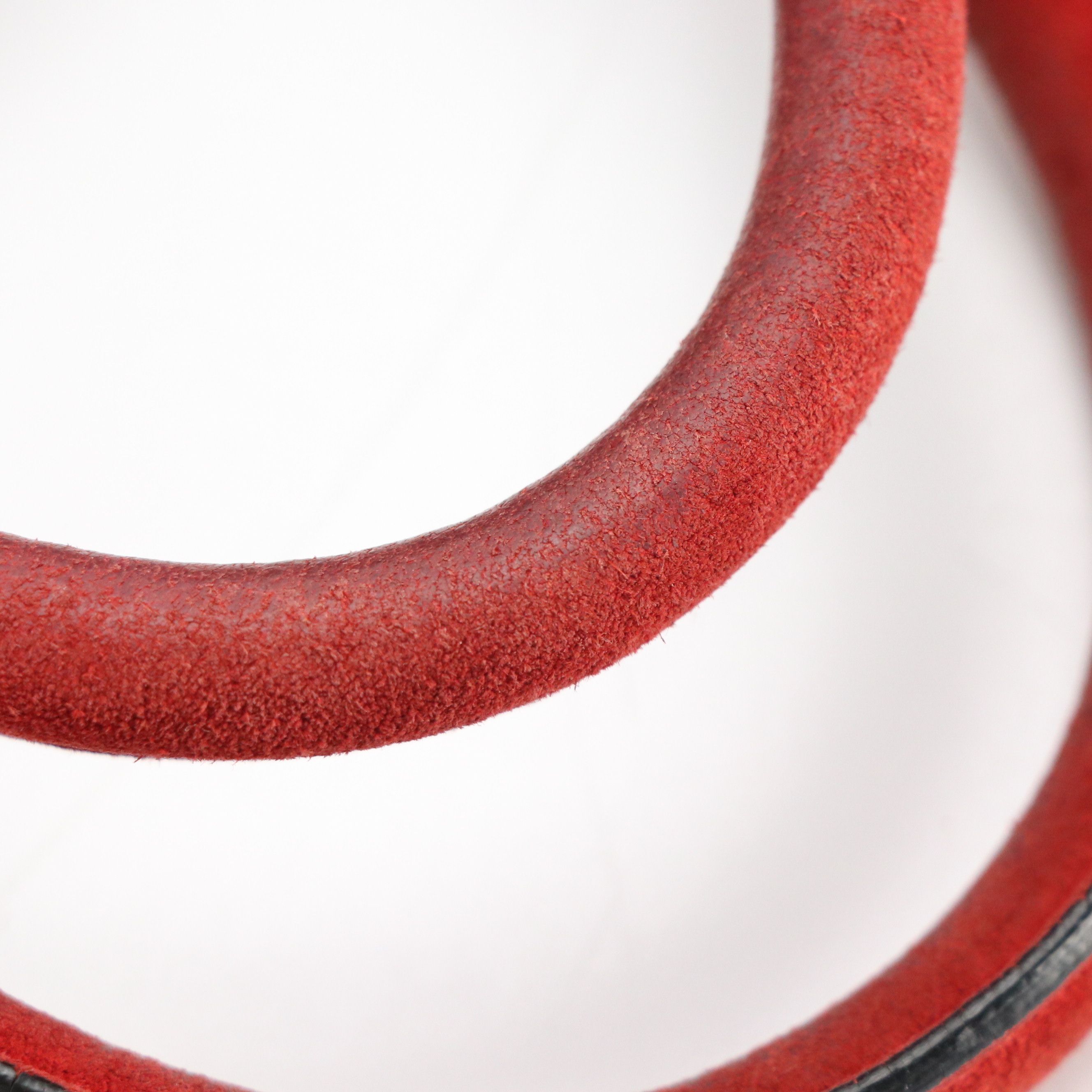 Prada Twin Pocket Two-Way Tote in Red Suede and Lambskin Leather