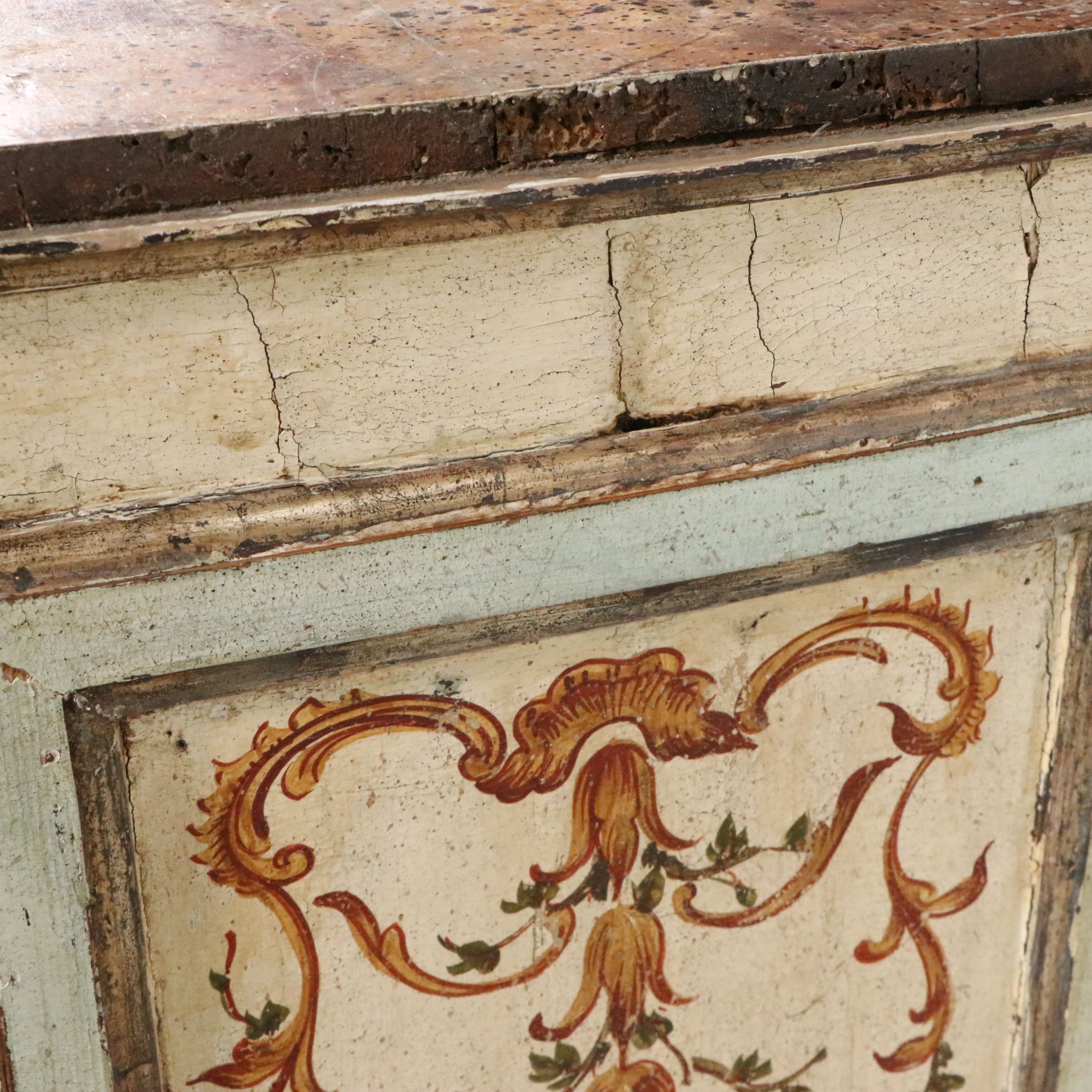 Henry Faulkner Estate Neoclassical Painted Commode, 18th/19th C.