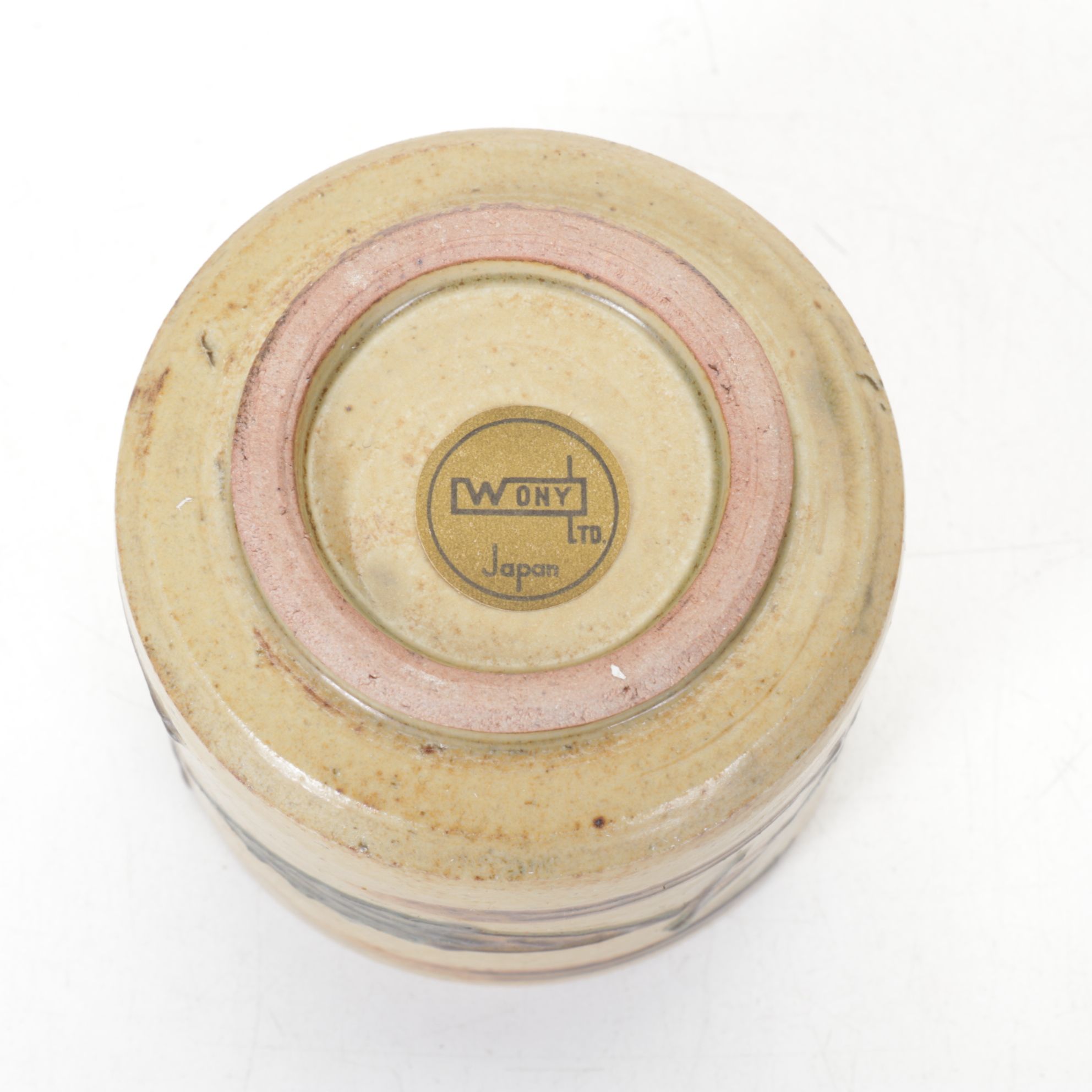 Japanese Otagiri Style Stoneware "Mushroom" and "Fish" Teapots and Cups