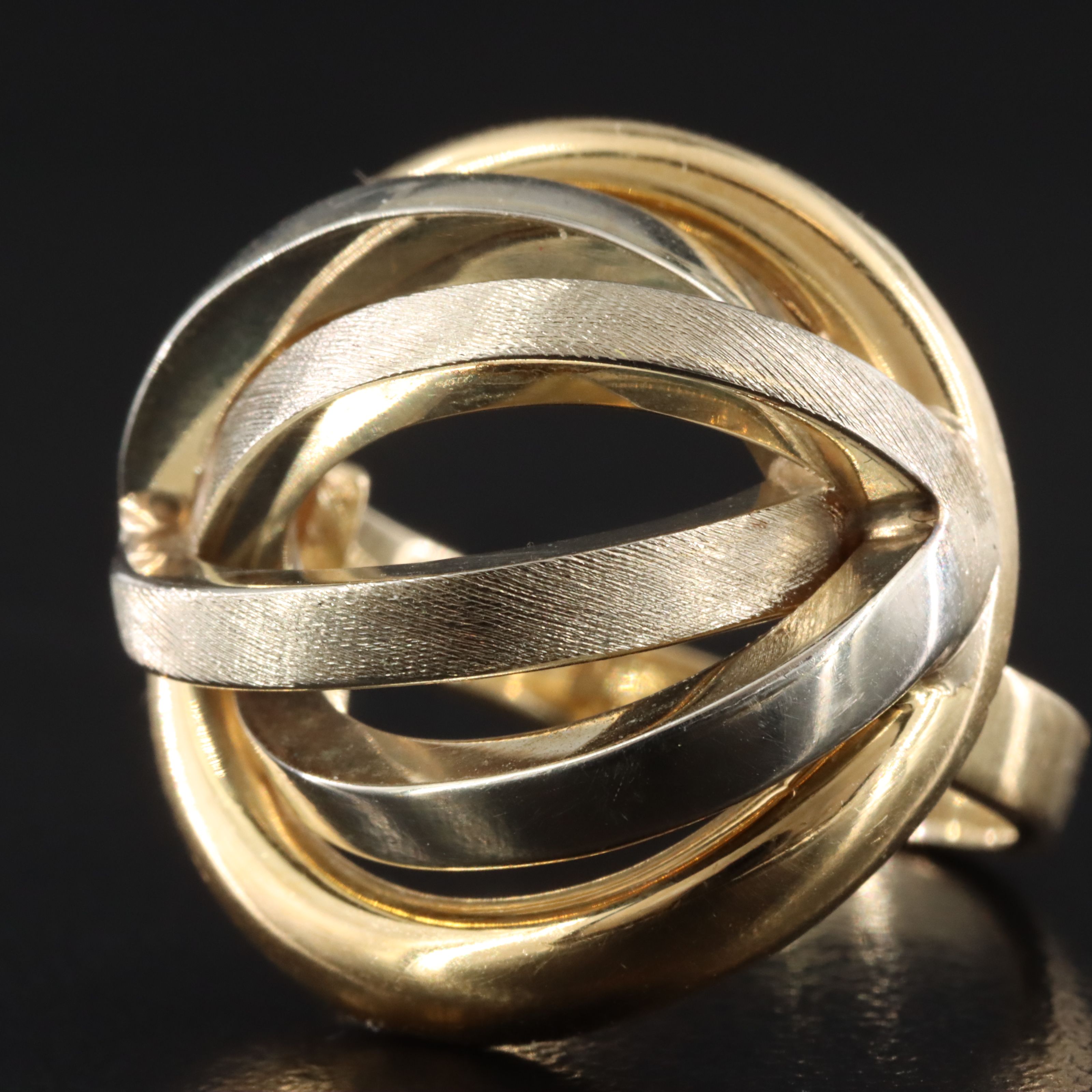 18K Two-Tone Dome Ring