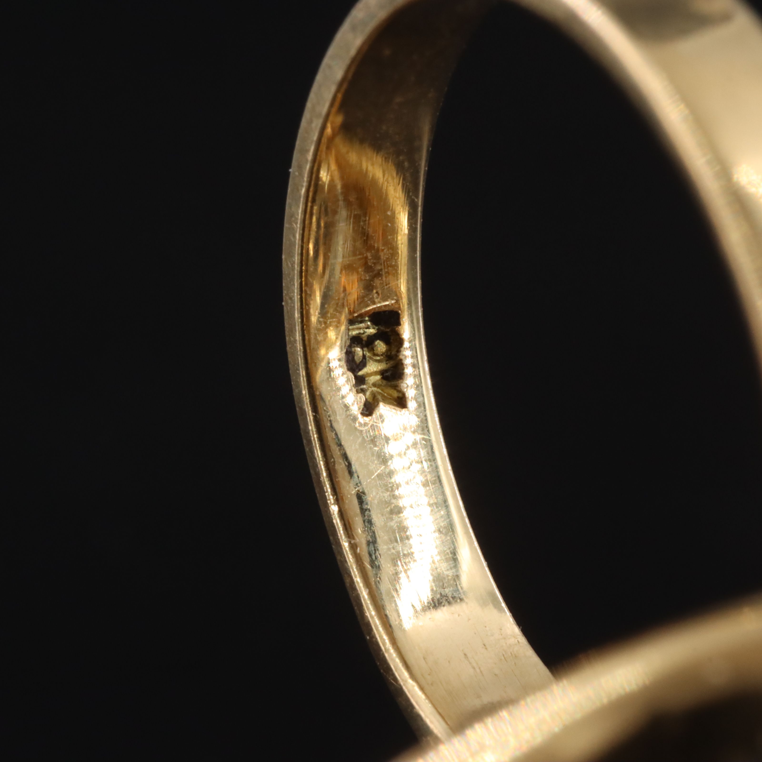 18K Two-Tone Dome Ring