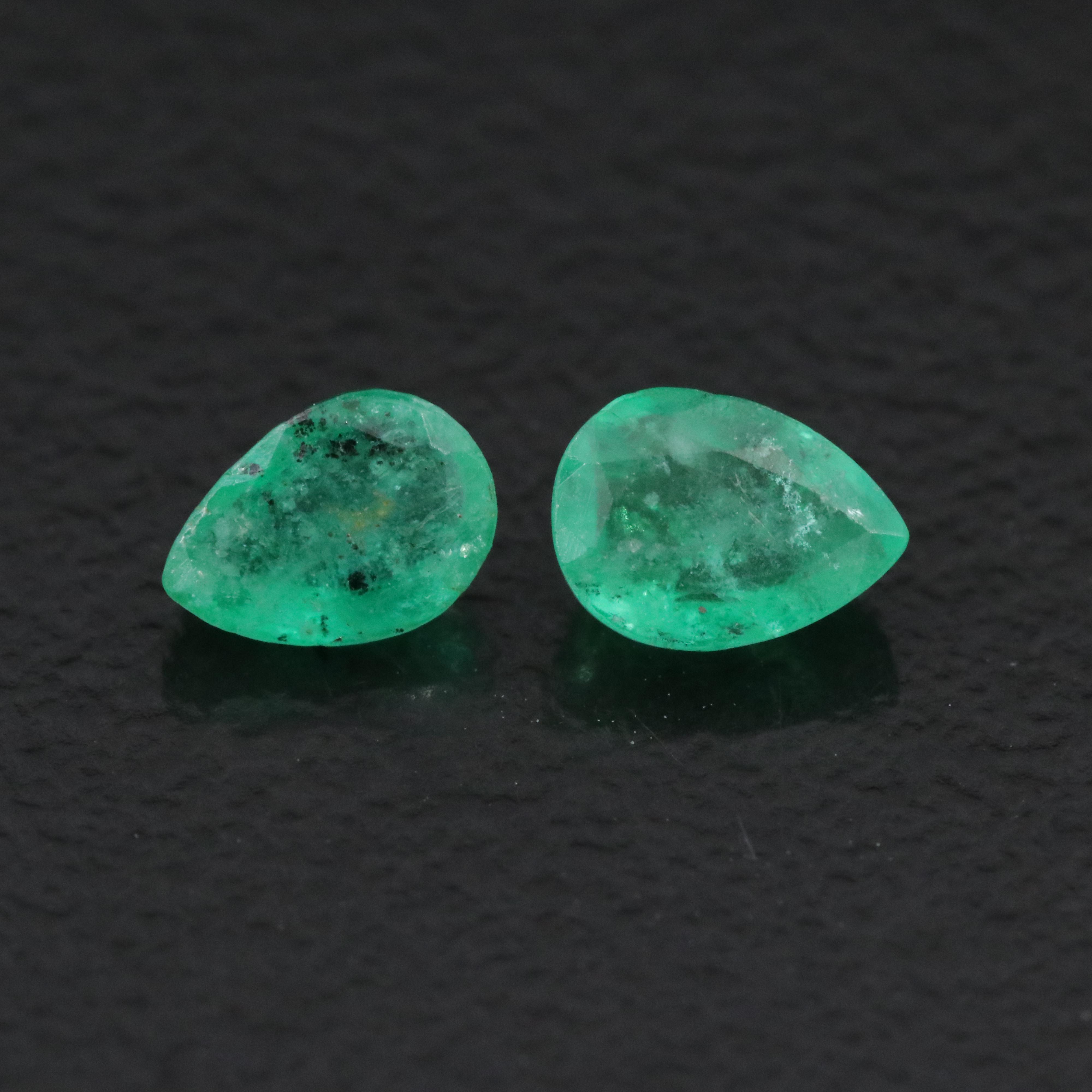 Loose 0.75 CTW Emerald Pair