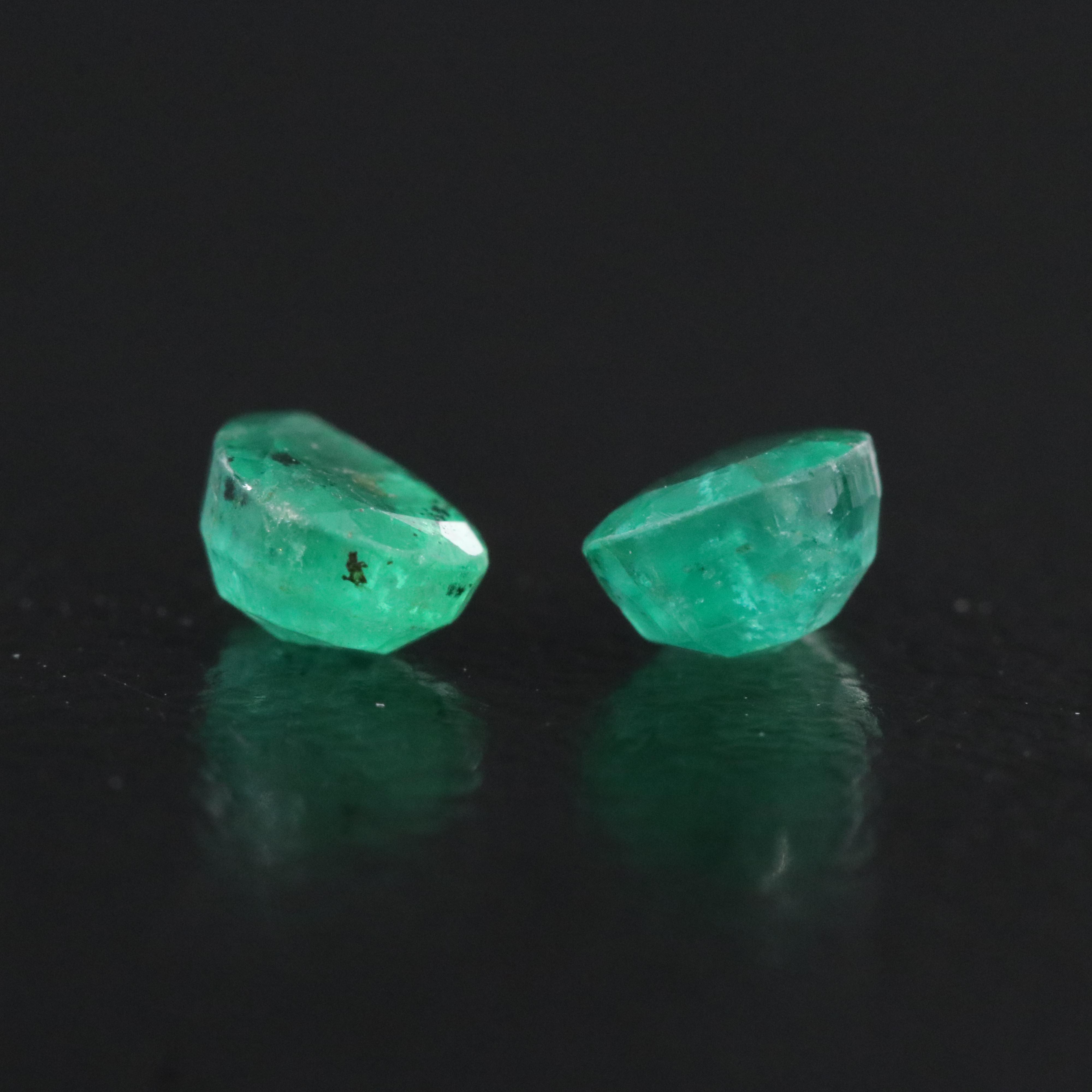 Loose 0.75 CTW Emerald Pair