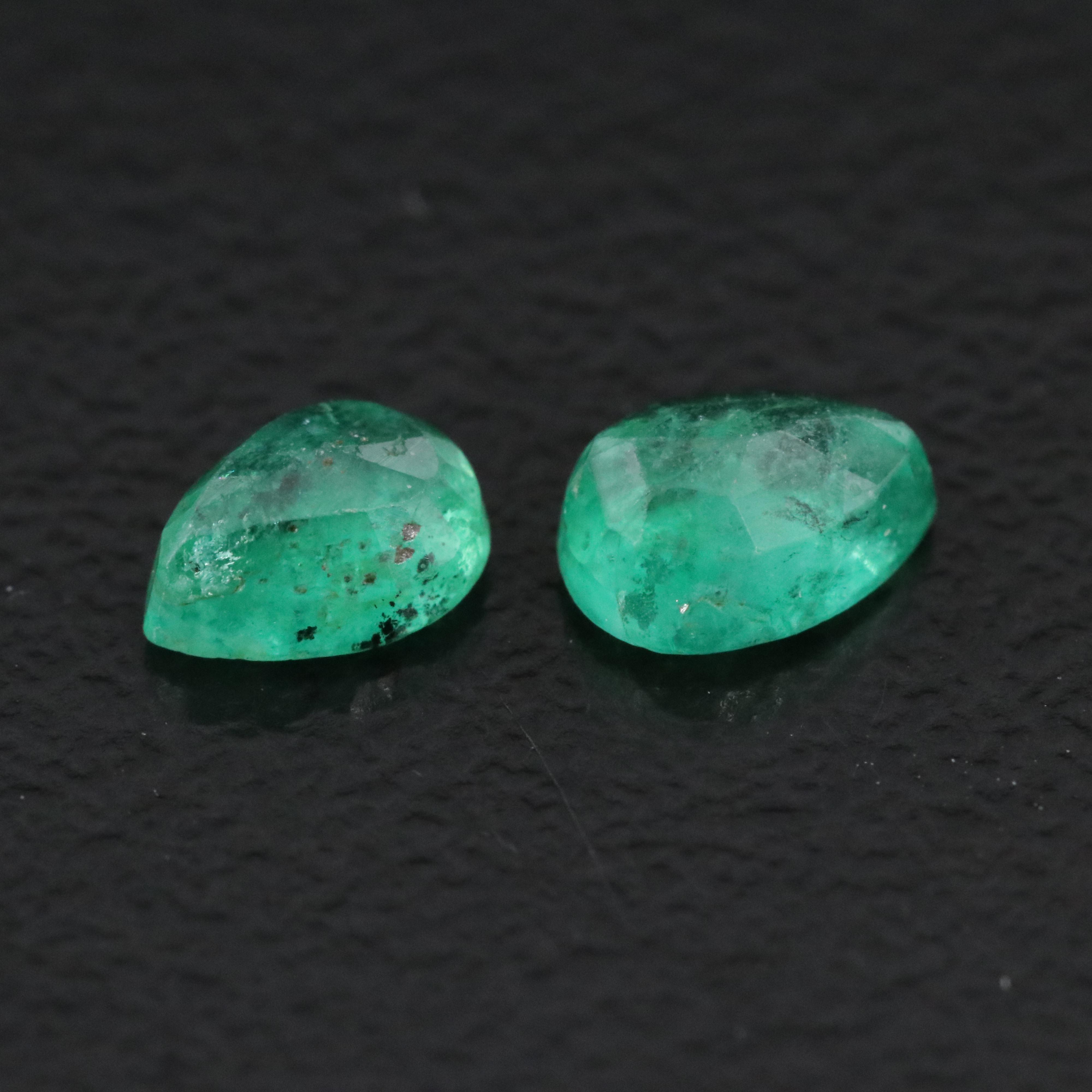 Loose 0.75 CTW Emerald Pair