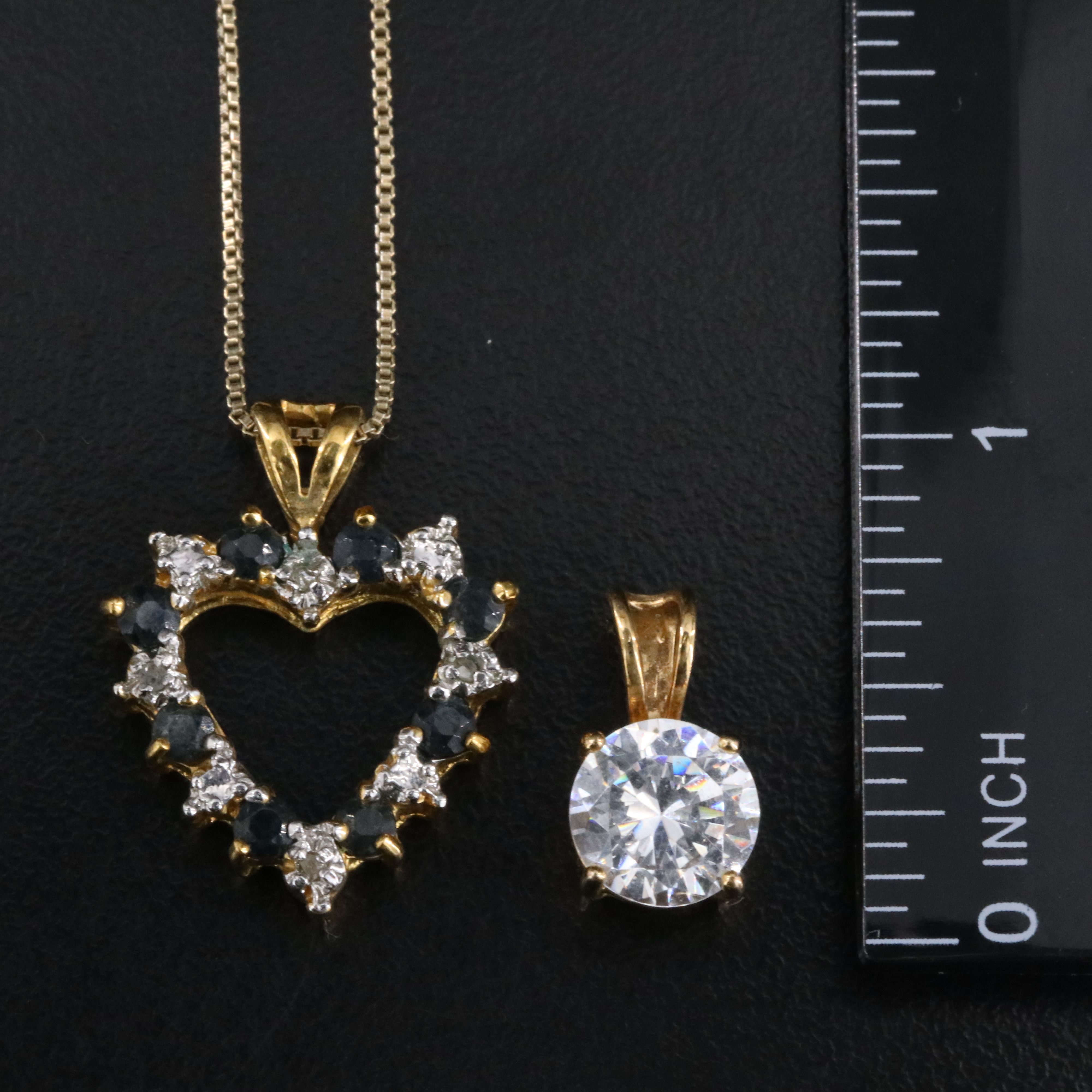 Sterling Sapphire, CZ and Diamond Jewelry