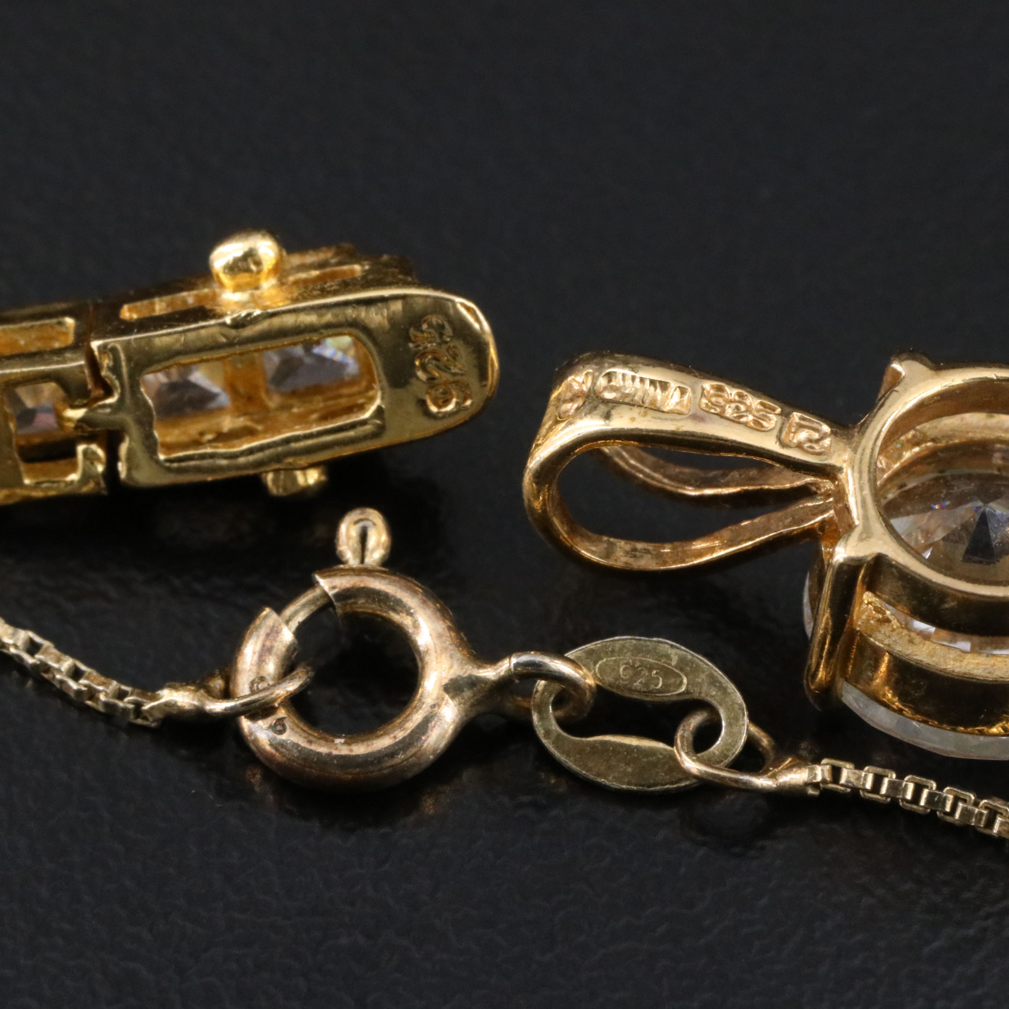 Sterling Sapphire, CZ and Diamond Jewelry