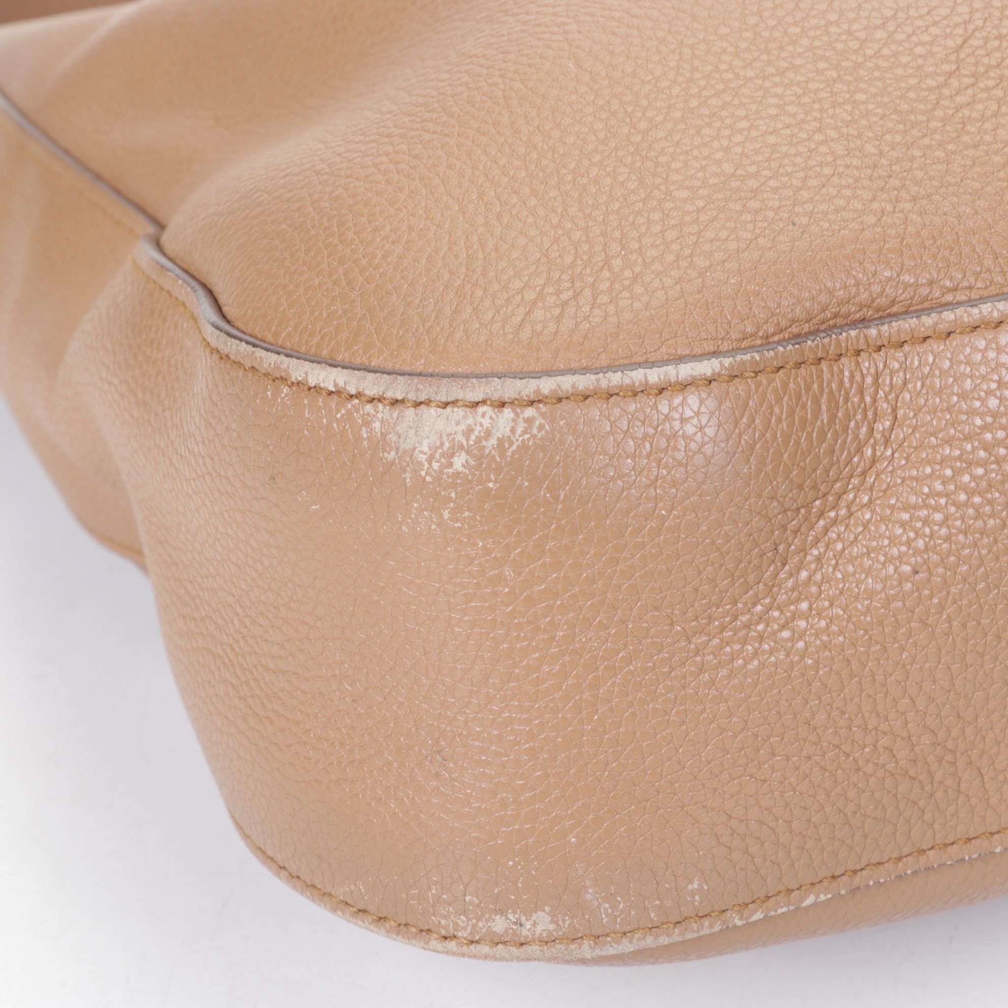 Prada Caramel Vitello Daino Hobo Shoulder Bag