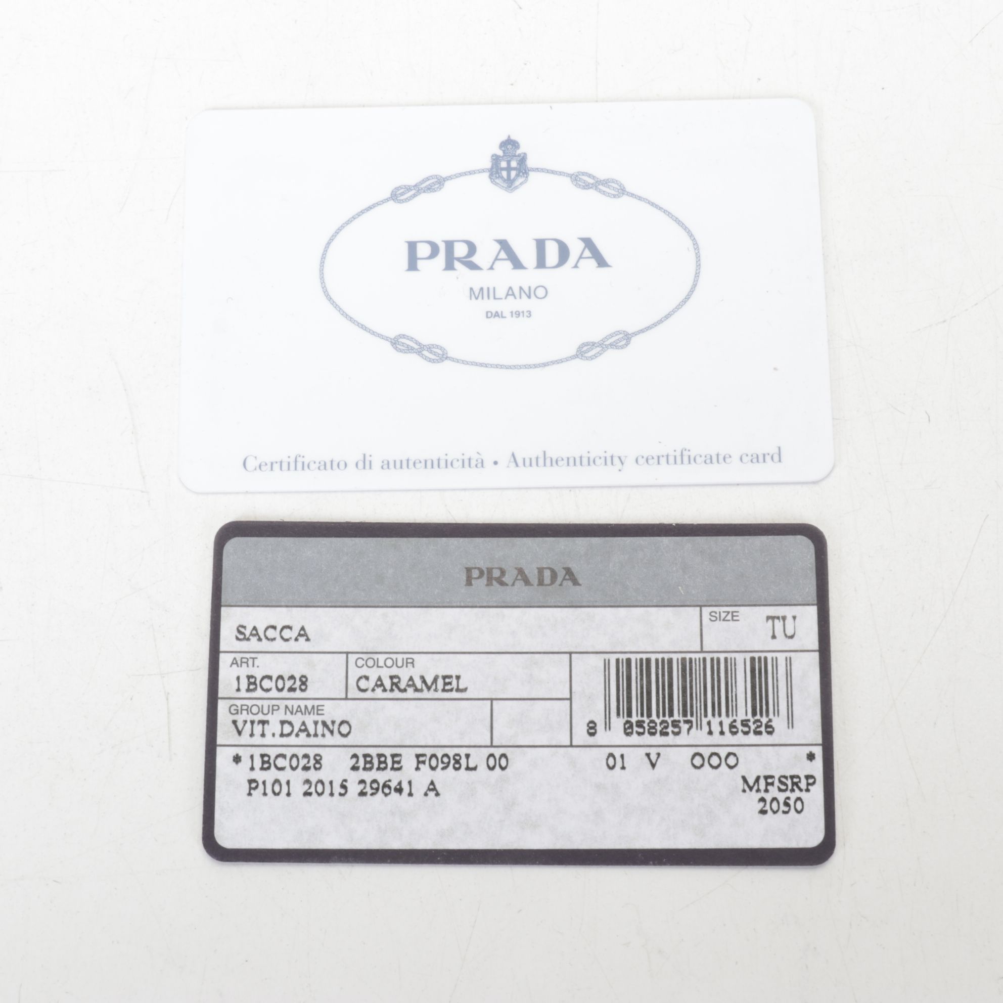 Prada Caramel Vitello Daino Hobo Shoulder Bag