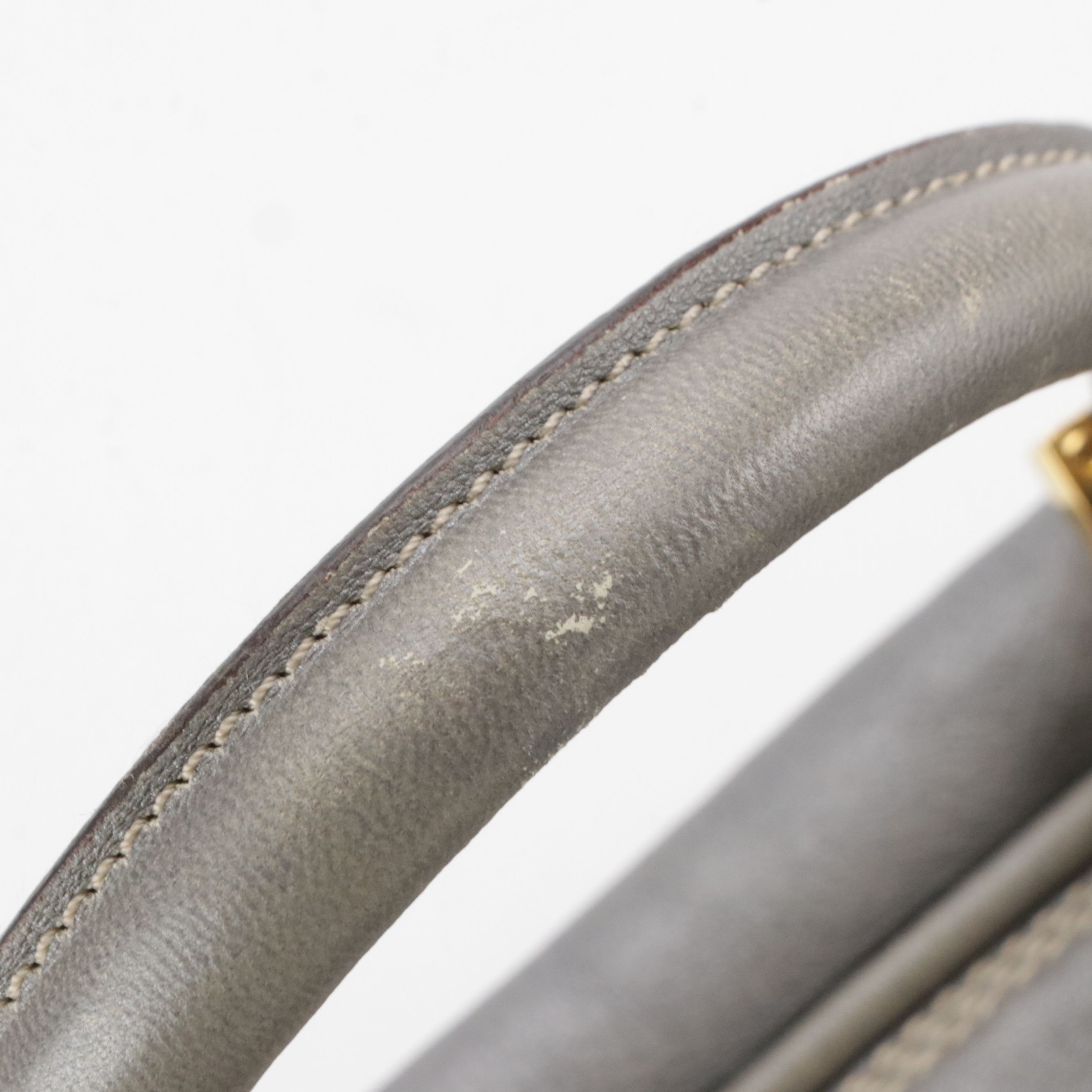 Loewe Amazona 28 Handbag in Silver Metallic Leather