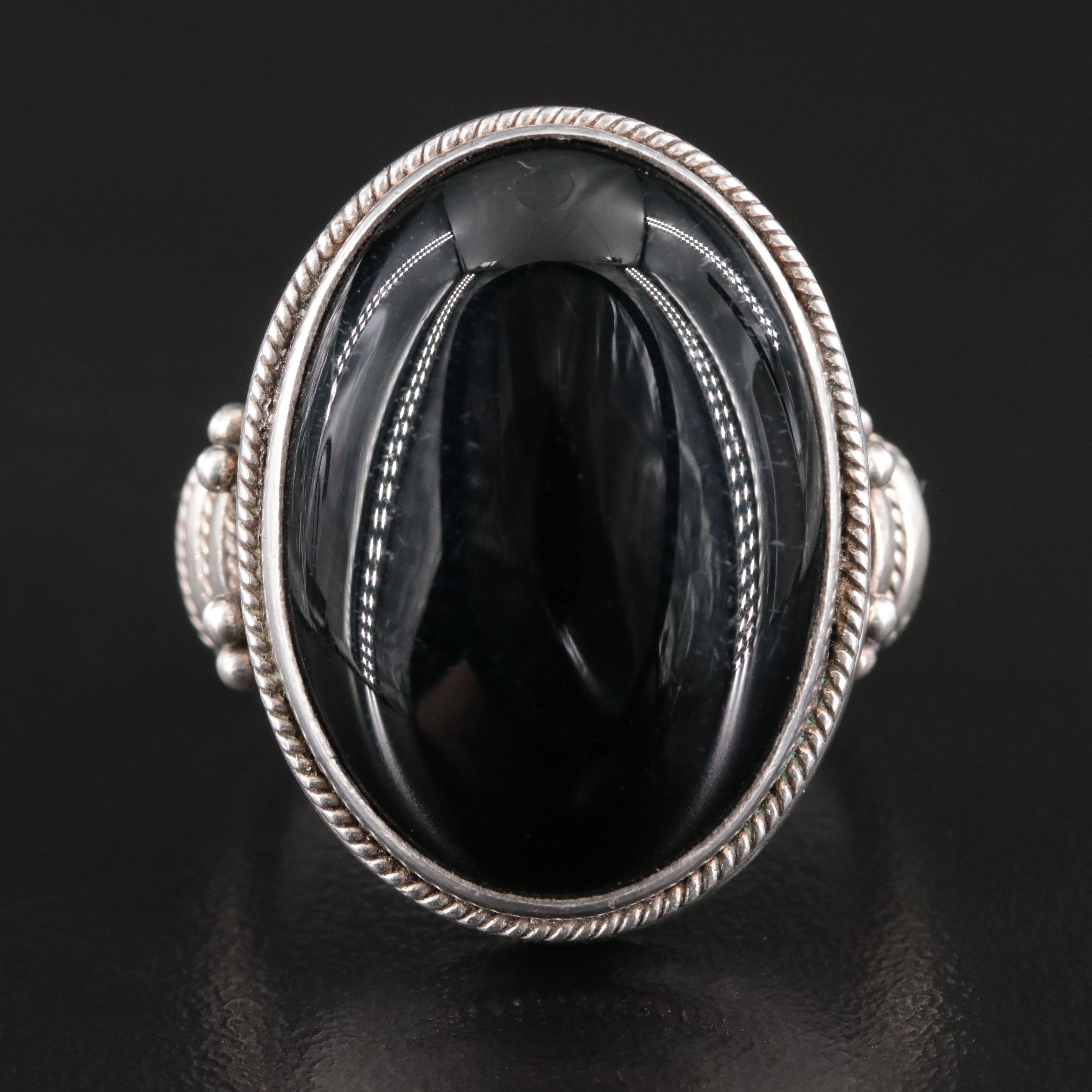 Sterling Black Onyx Ring