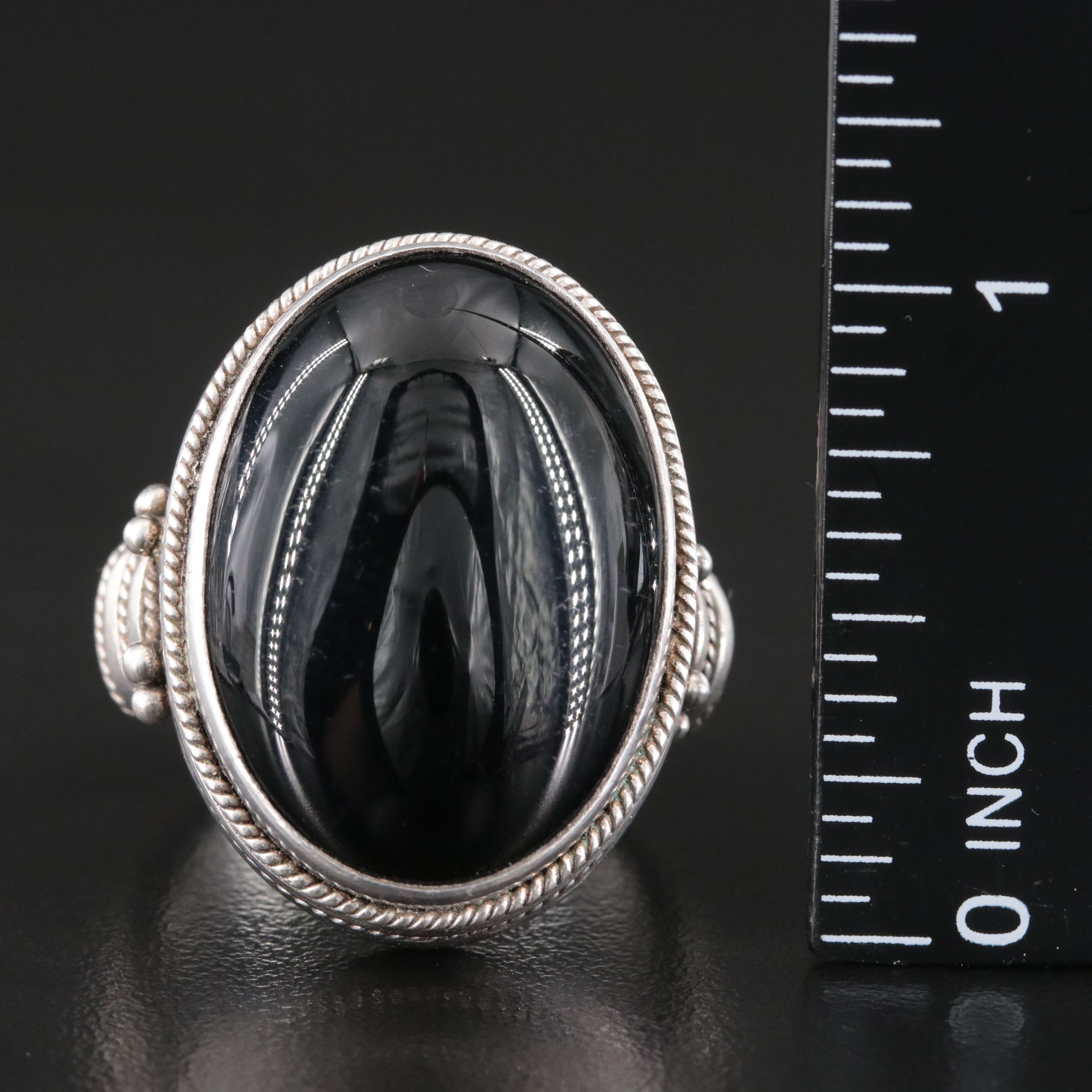 Sterling Black Onyx Ring