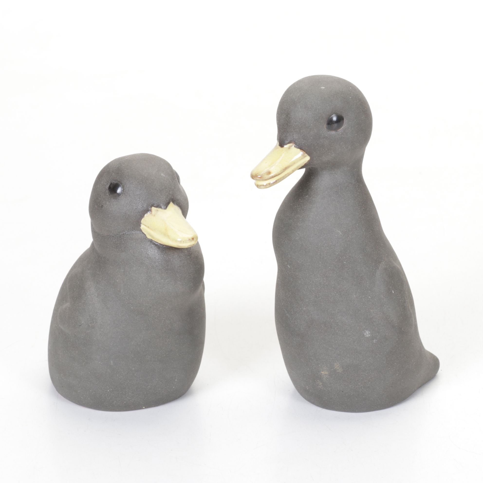 Nicodemus Ferro-Stone "Mr. Duck" and "Mrs. Duck" Figurines