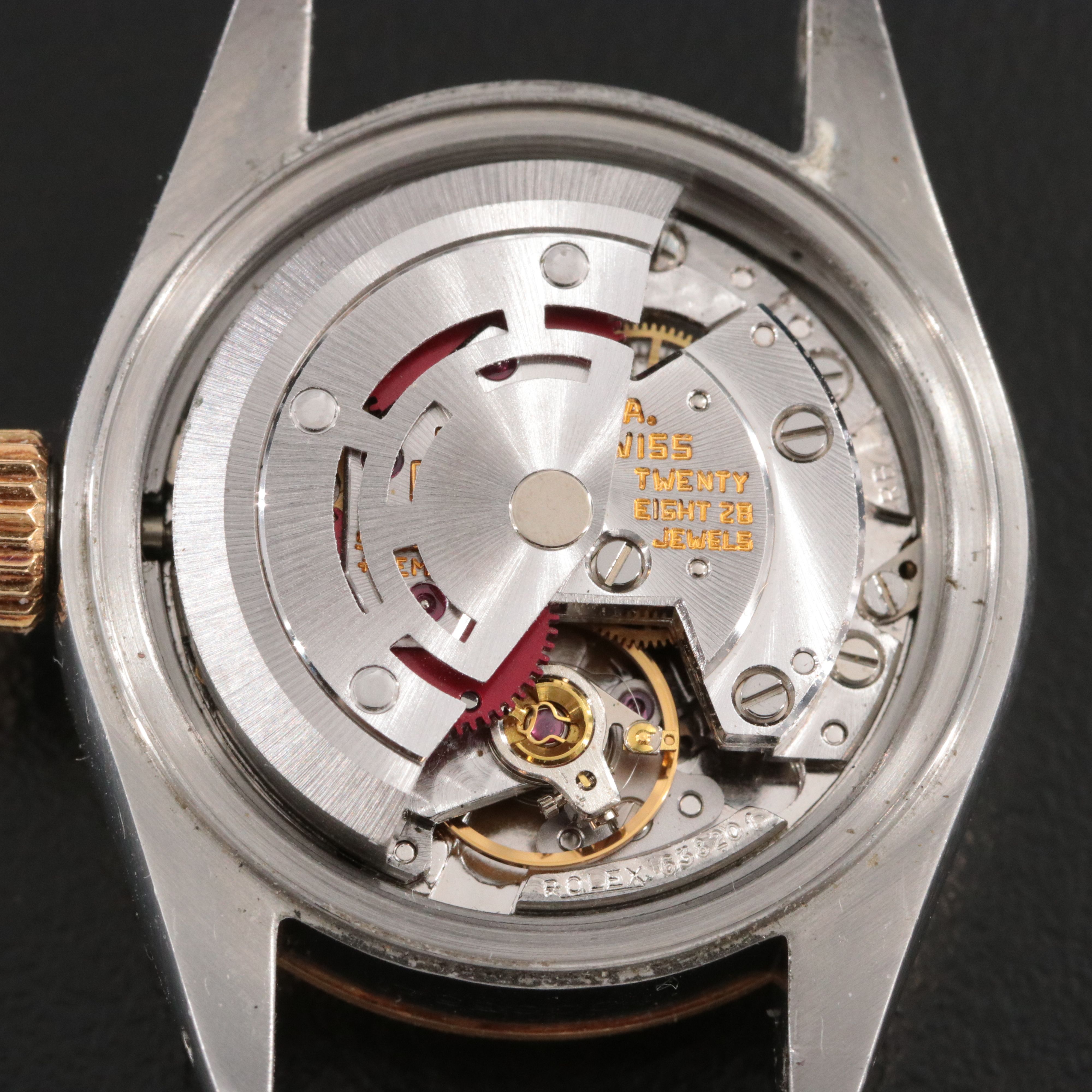 1987- 88 Rolex Steel & 18K Lady Datejust 69173 14K & St.1978 Steel Band Watch