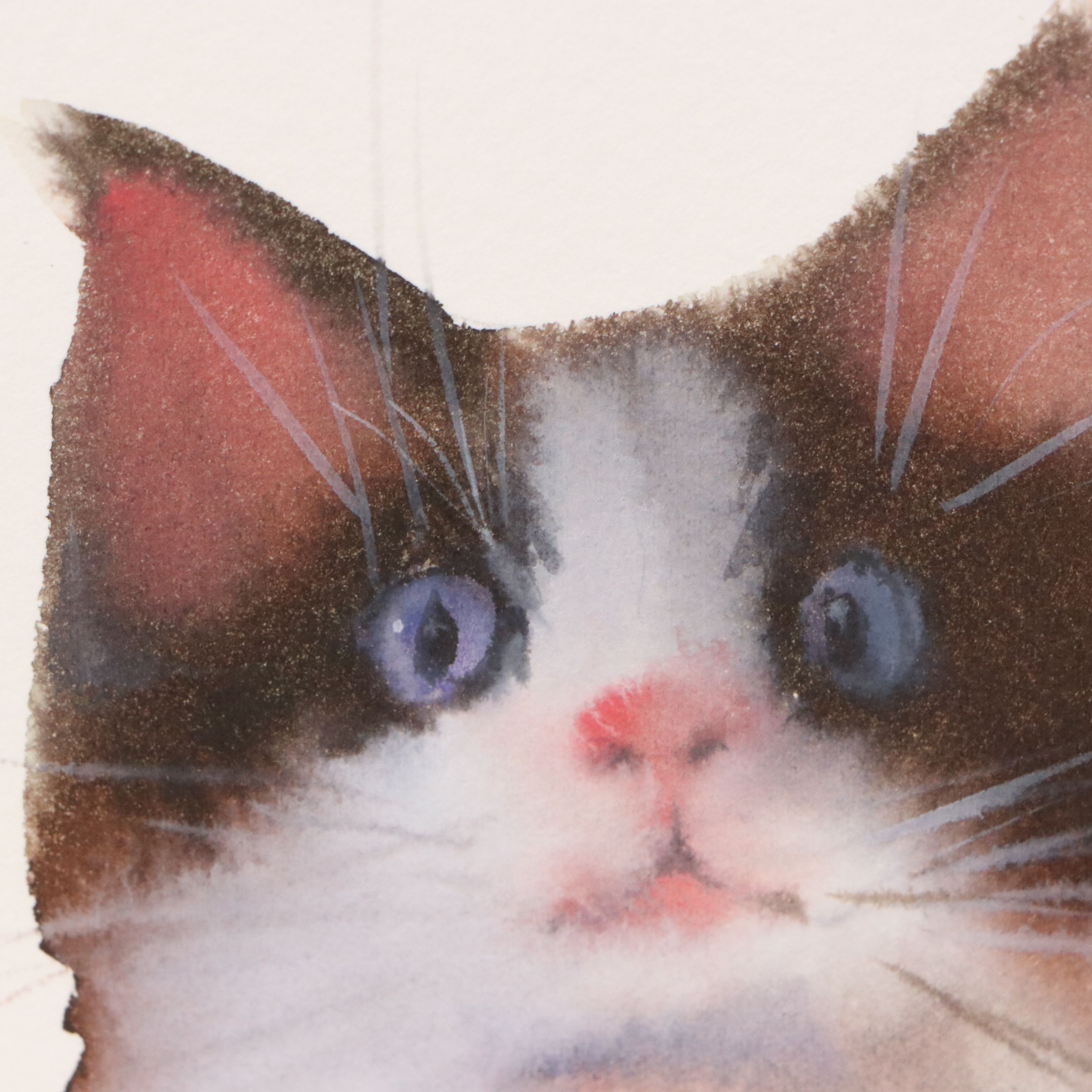 Inga Kovalenko Watercolor Painting of Cat, 2026