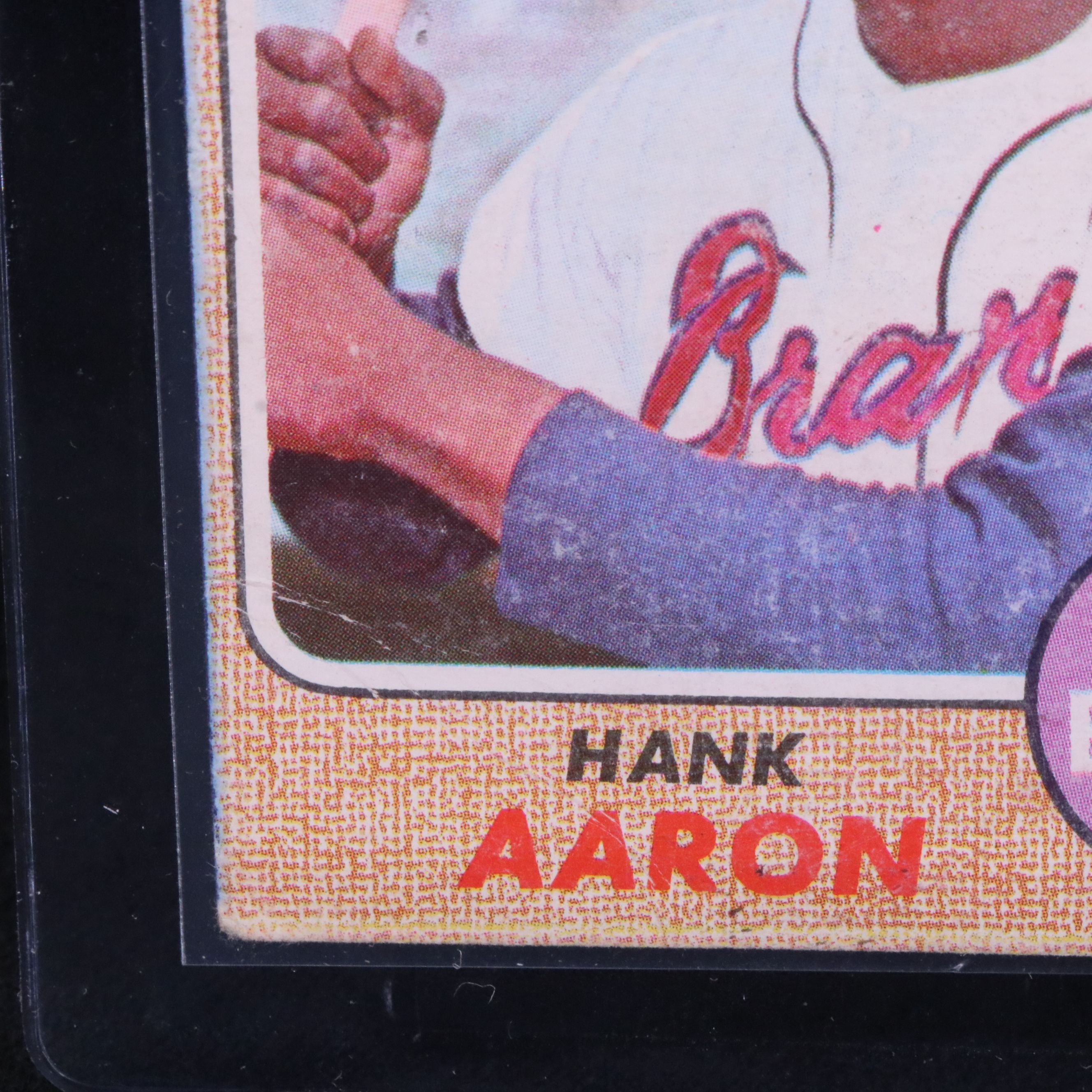 1968 Topps Hank Aaron Atlanta Braves Baseball Card