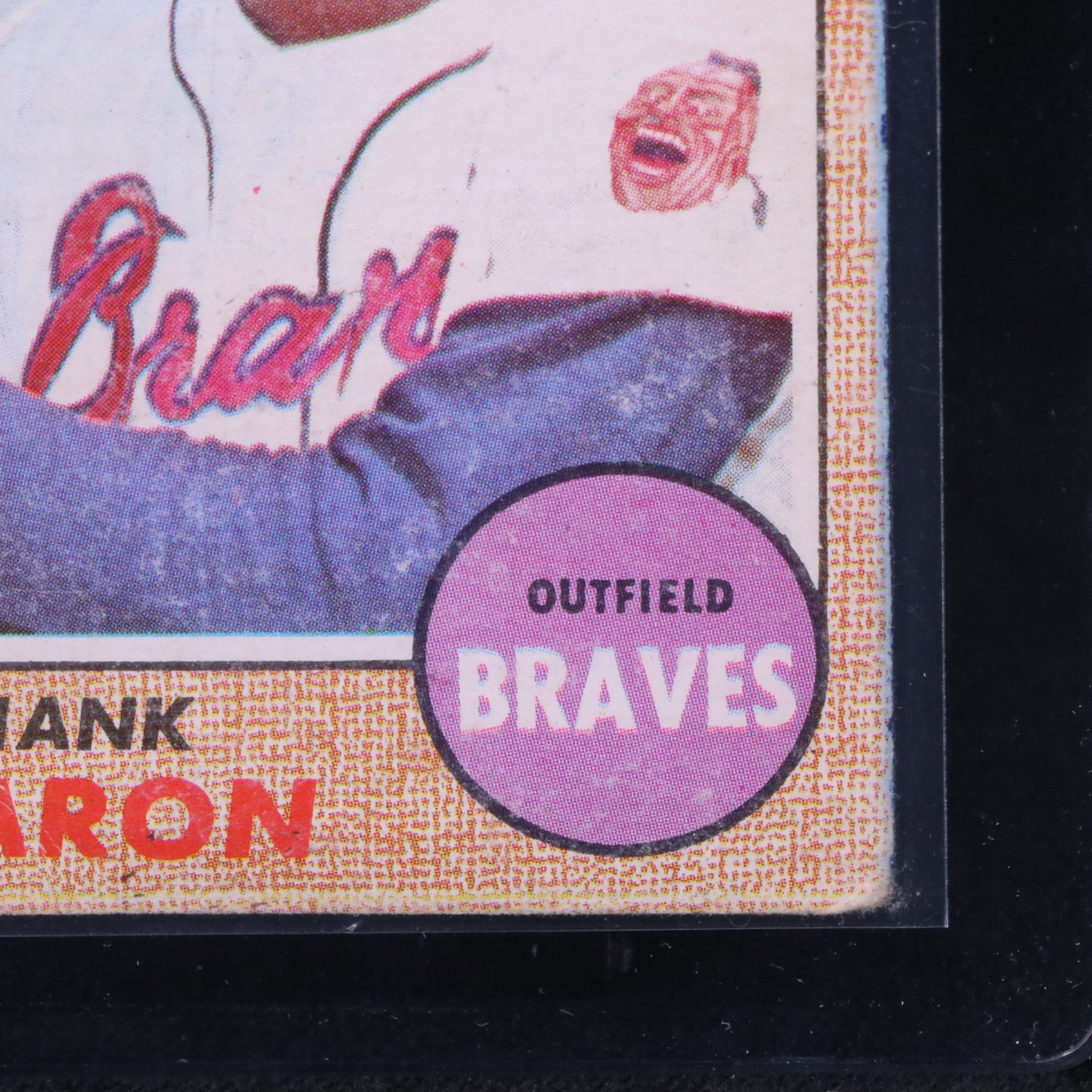 1968 Topps Hank Aaron Atlanta Braves Baseball Card