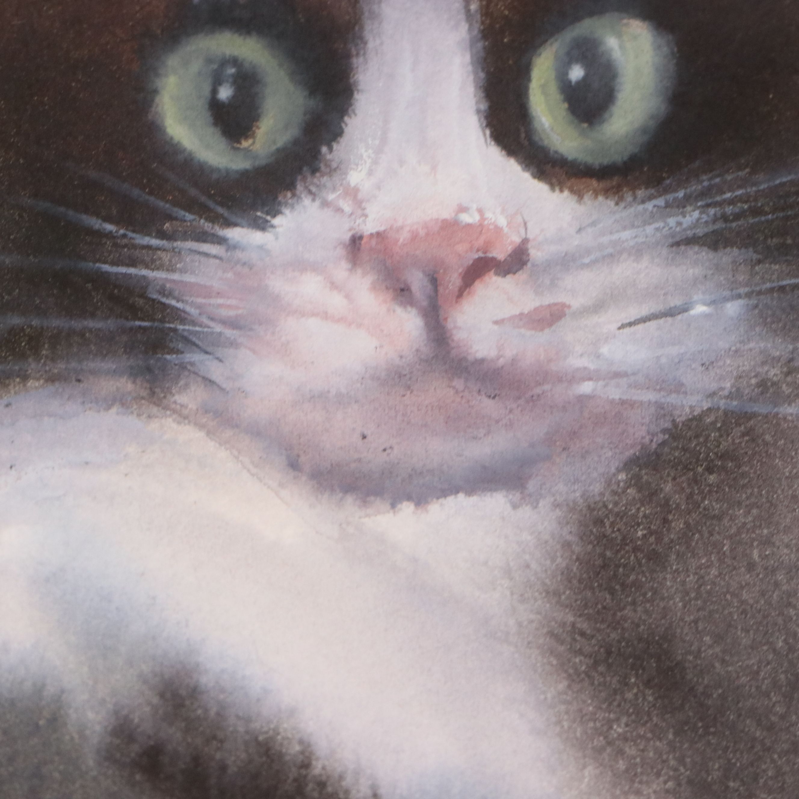 Inga Kovalenko Watercolor Painting of Cat, 2026