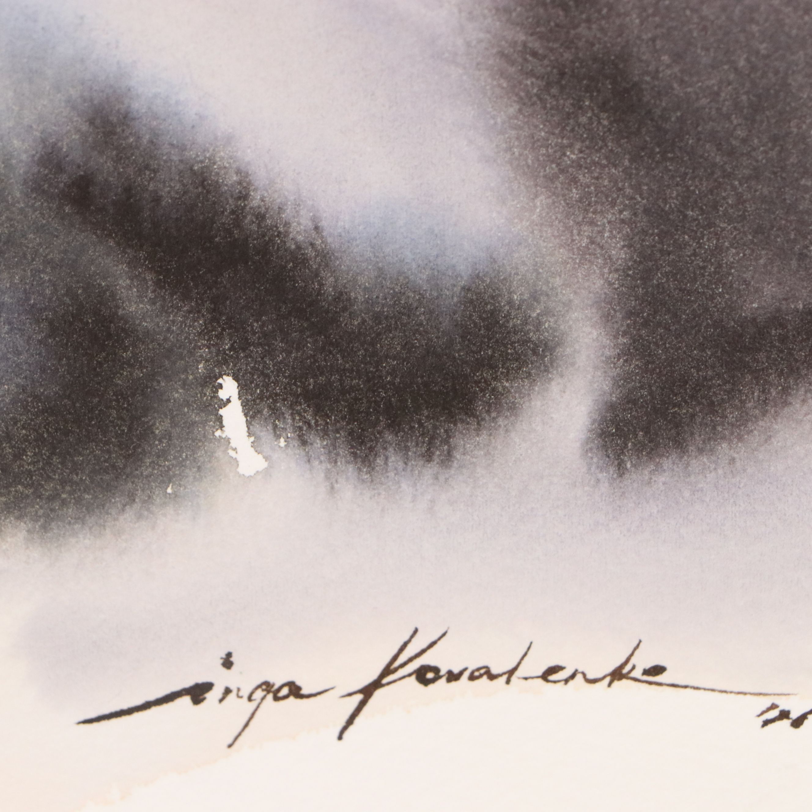 Inga Kovalenko Watercolor Painting of Cat, 2026