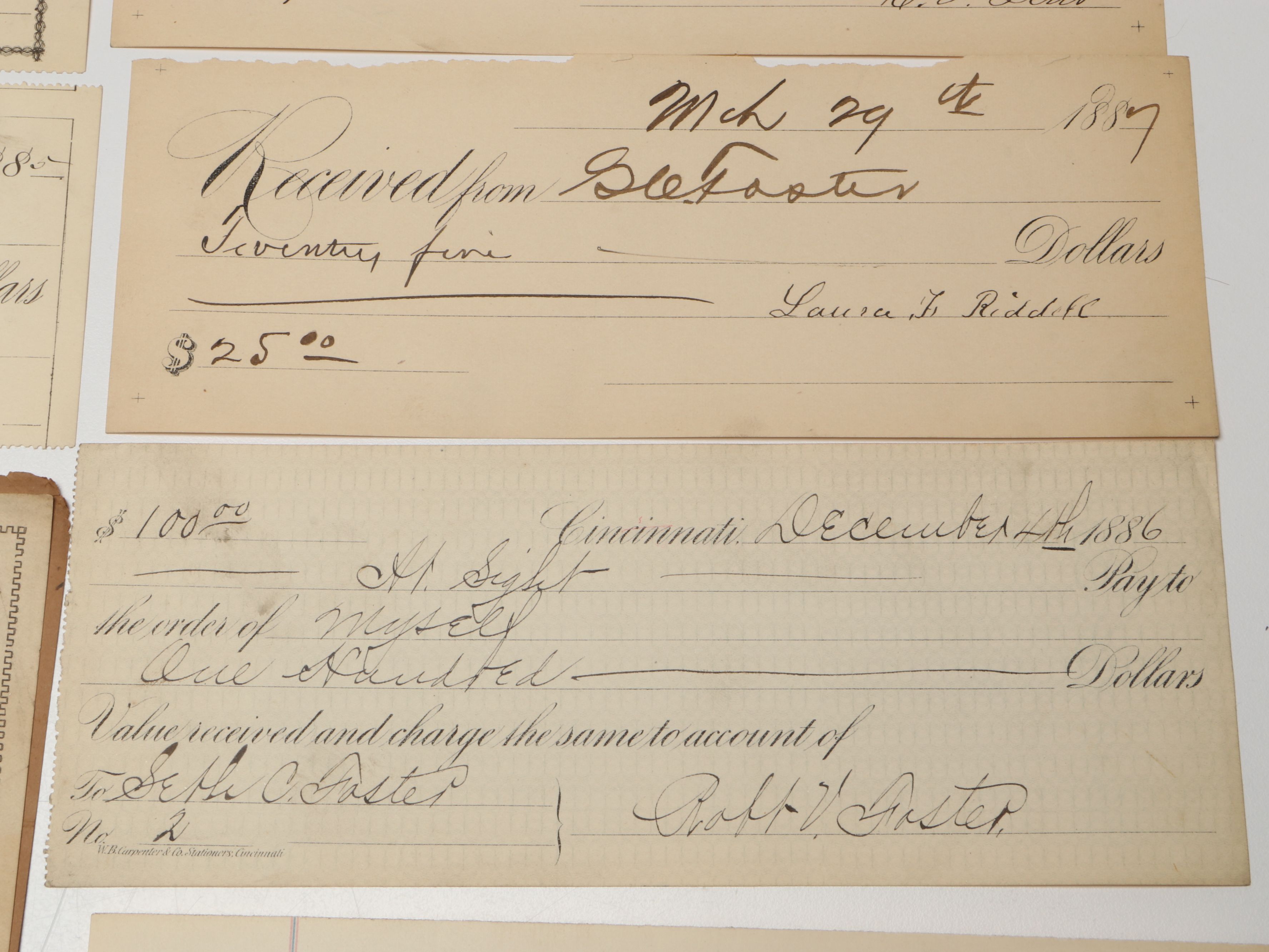 Victorian Cincinnati Checks and More, 1885-1888