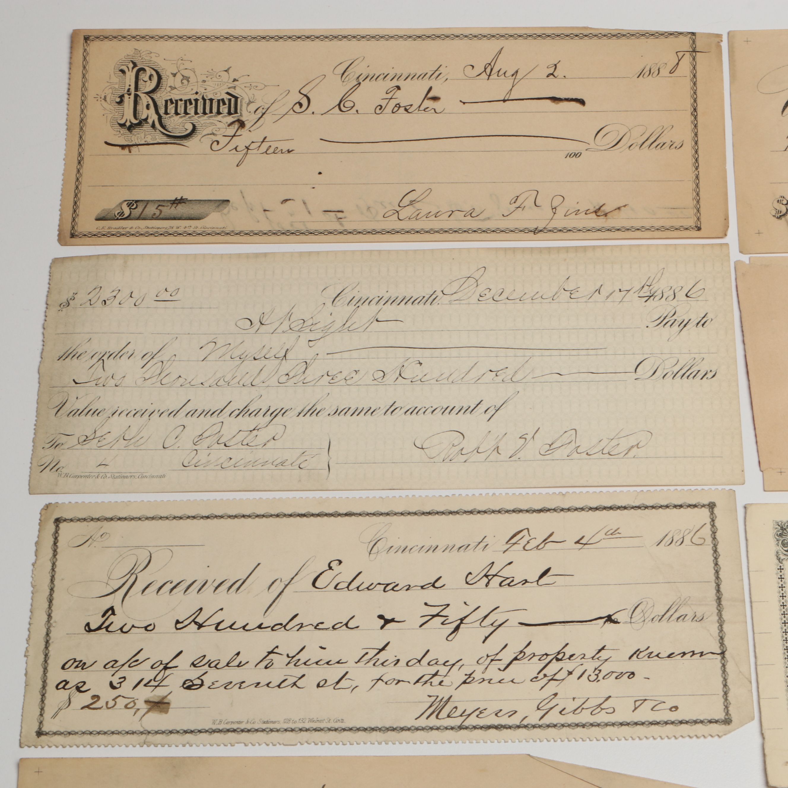 Victorian Cincinnati Checks and More, 1885-1888