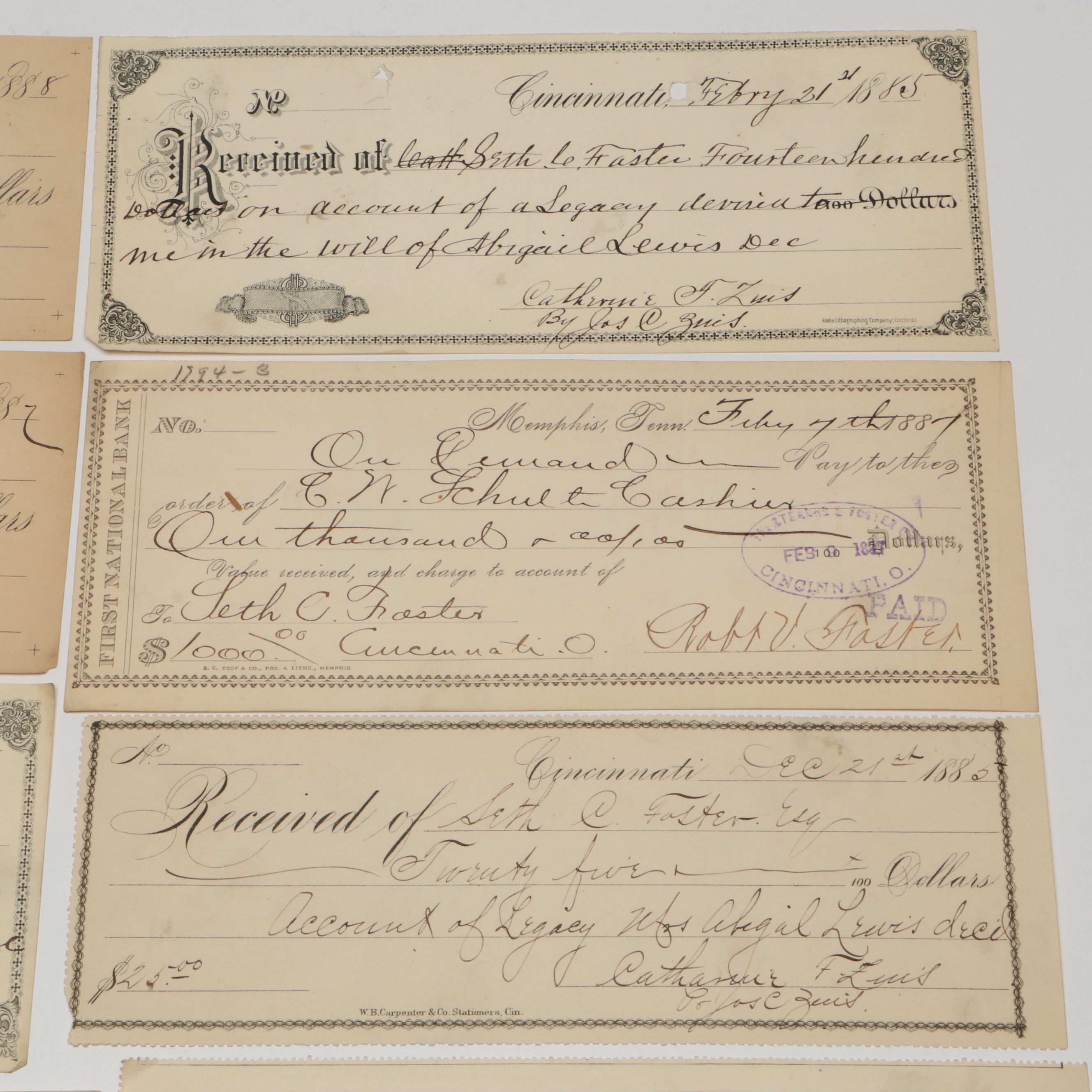 Victorian Cincinnati Checks and More, 1885-1888