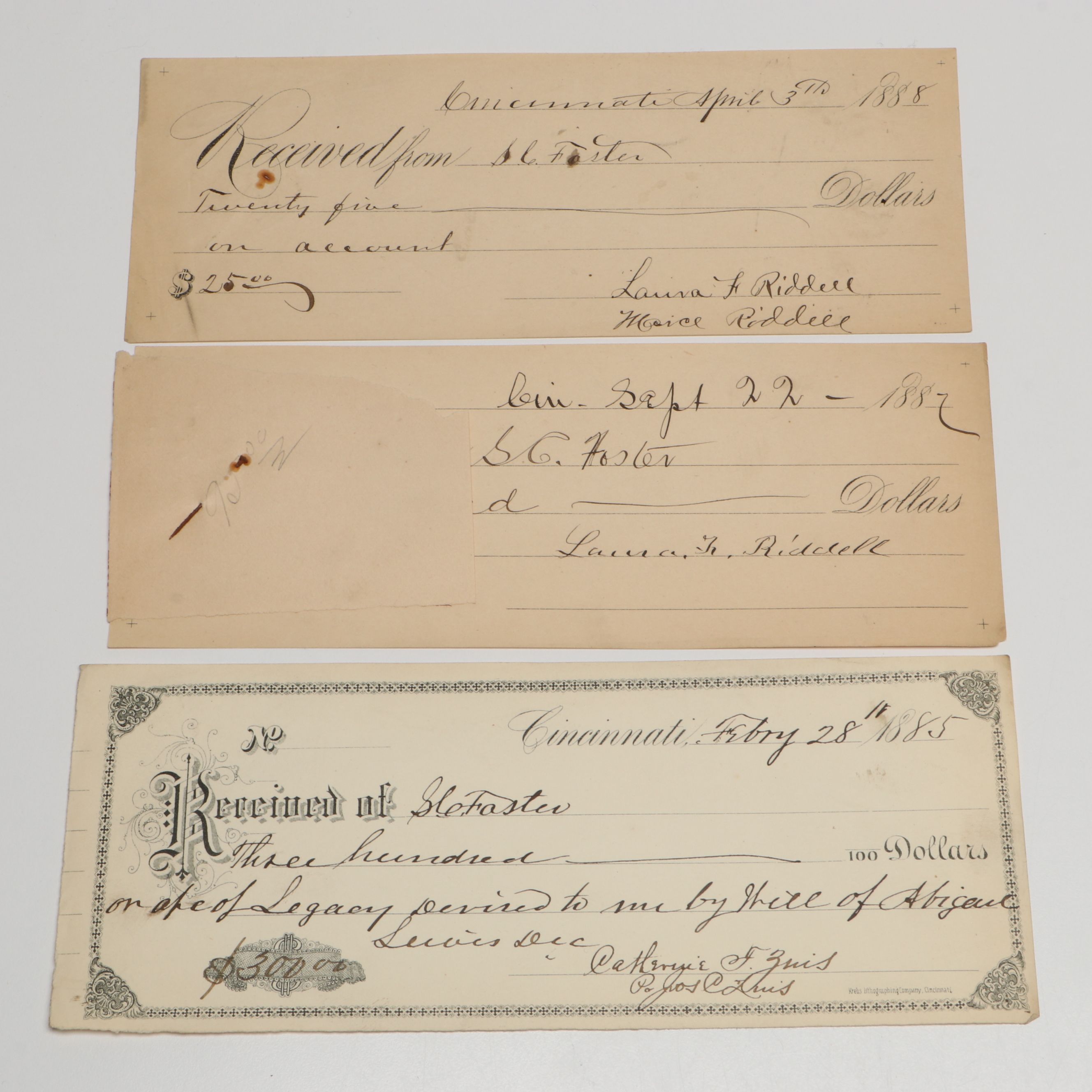 Victorian Cincinnati Checks and More, 1885-1888