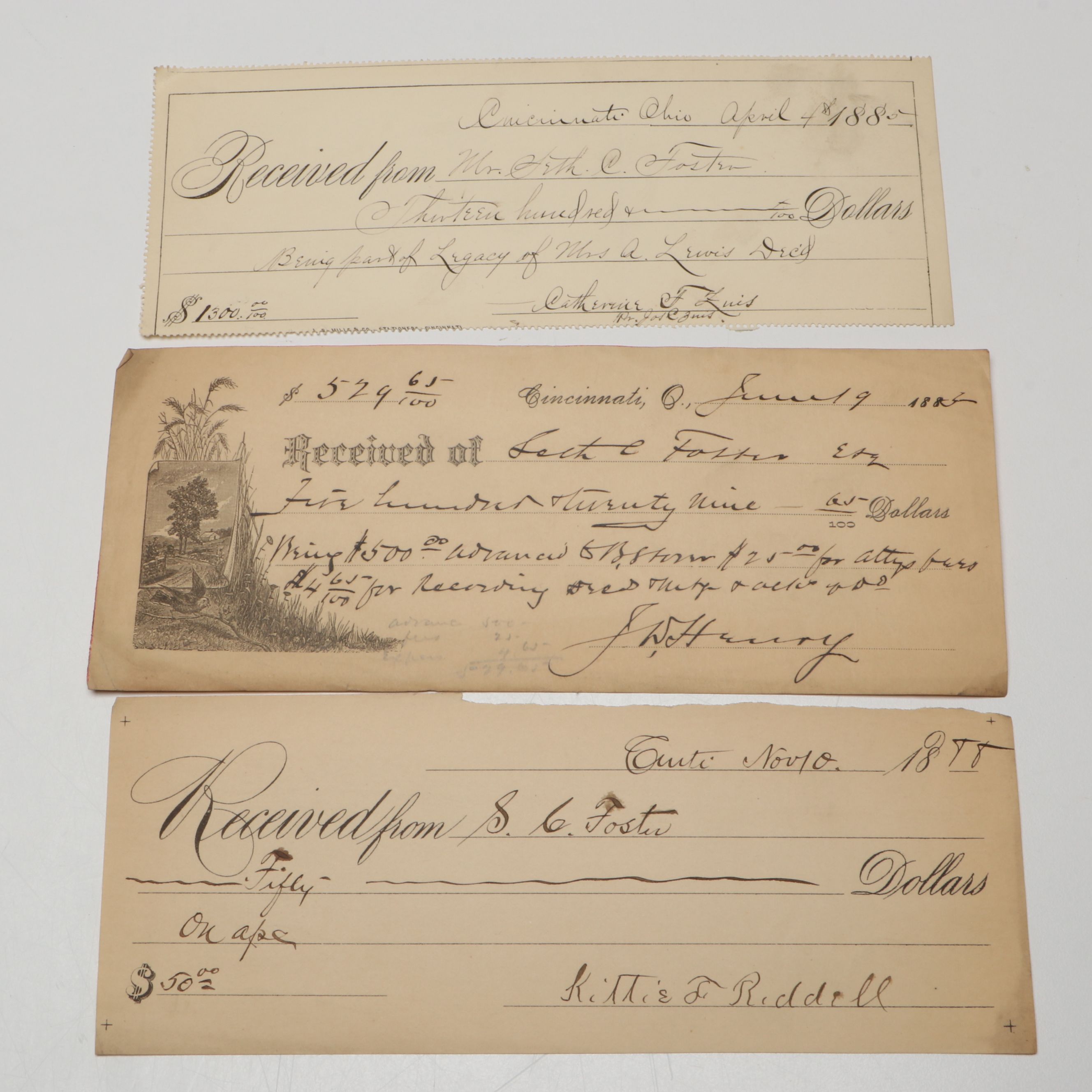 Victorian Cincinnati Checks and More, 1885-1888
