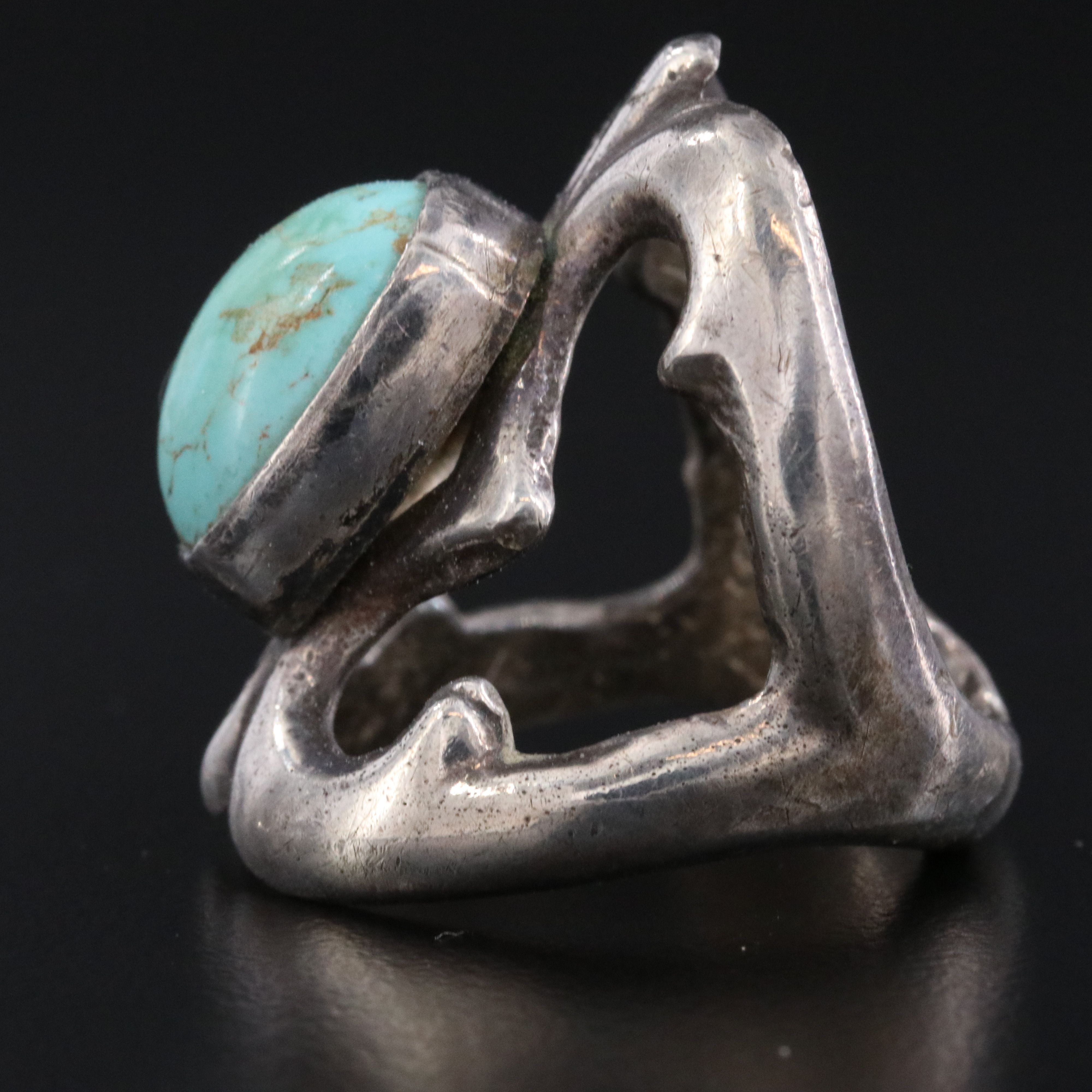 Southwestern Sterling Turquoise Ring