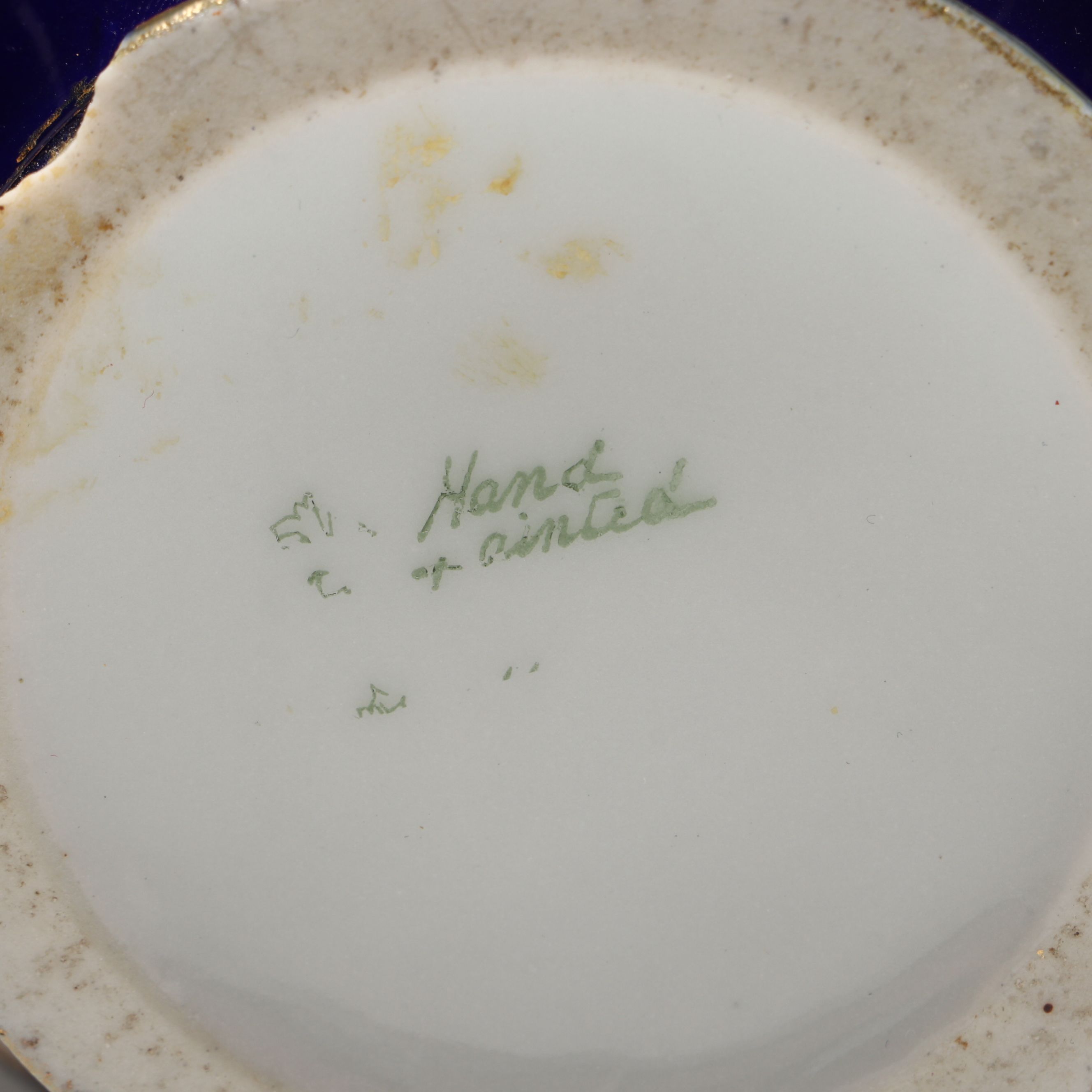 Hand-Decorated Gilt Porcelain Handled Vase