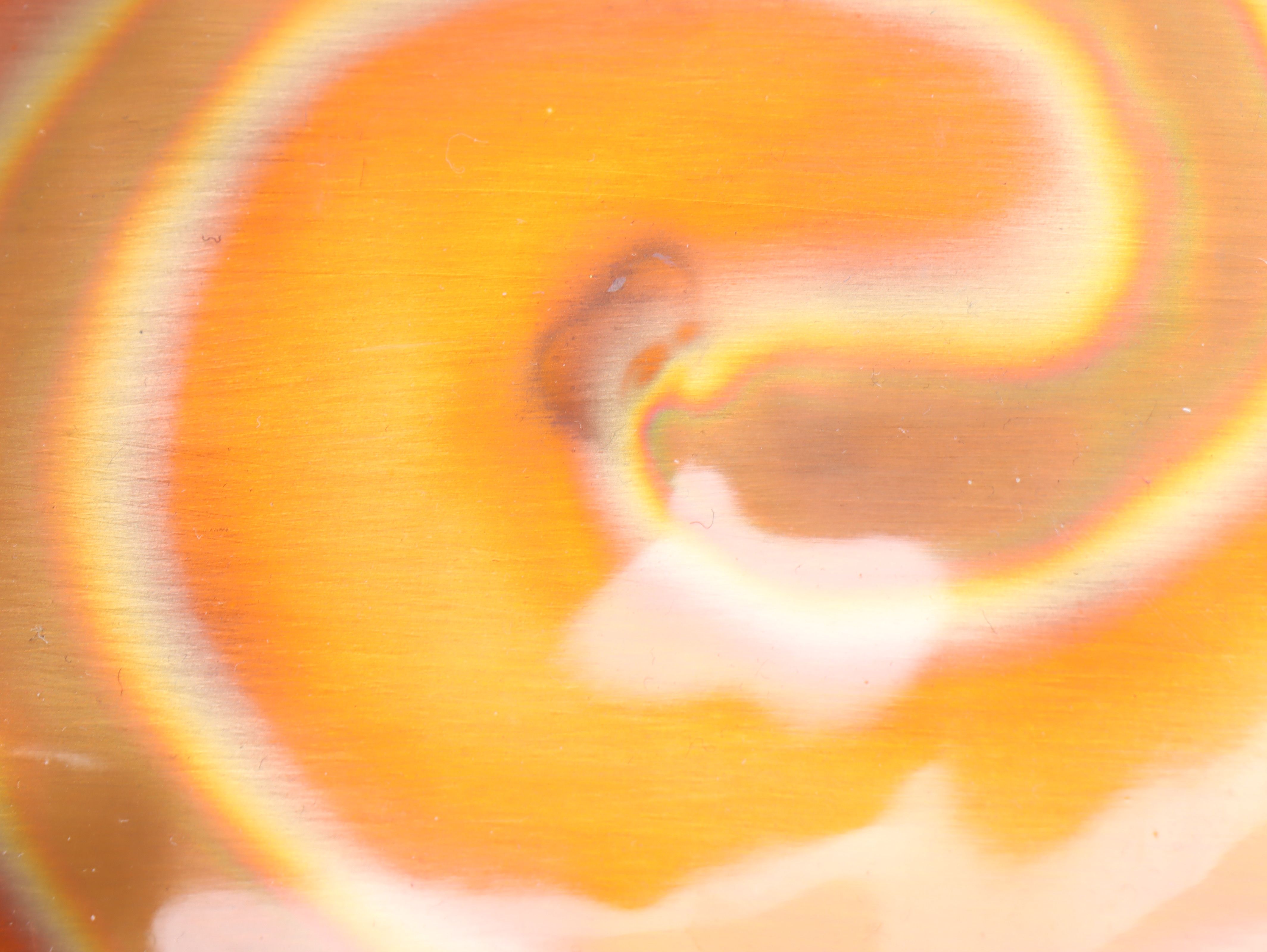 Geometric Hammered Metal Wall Hanging