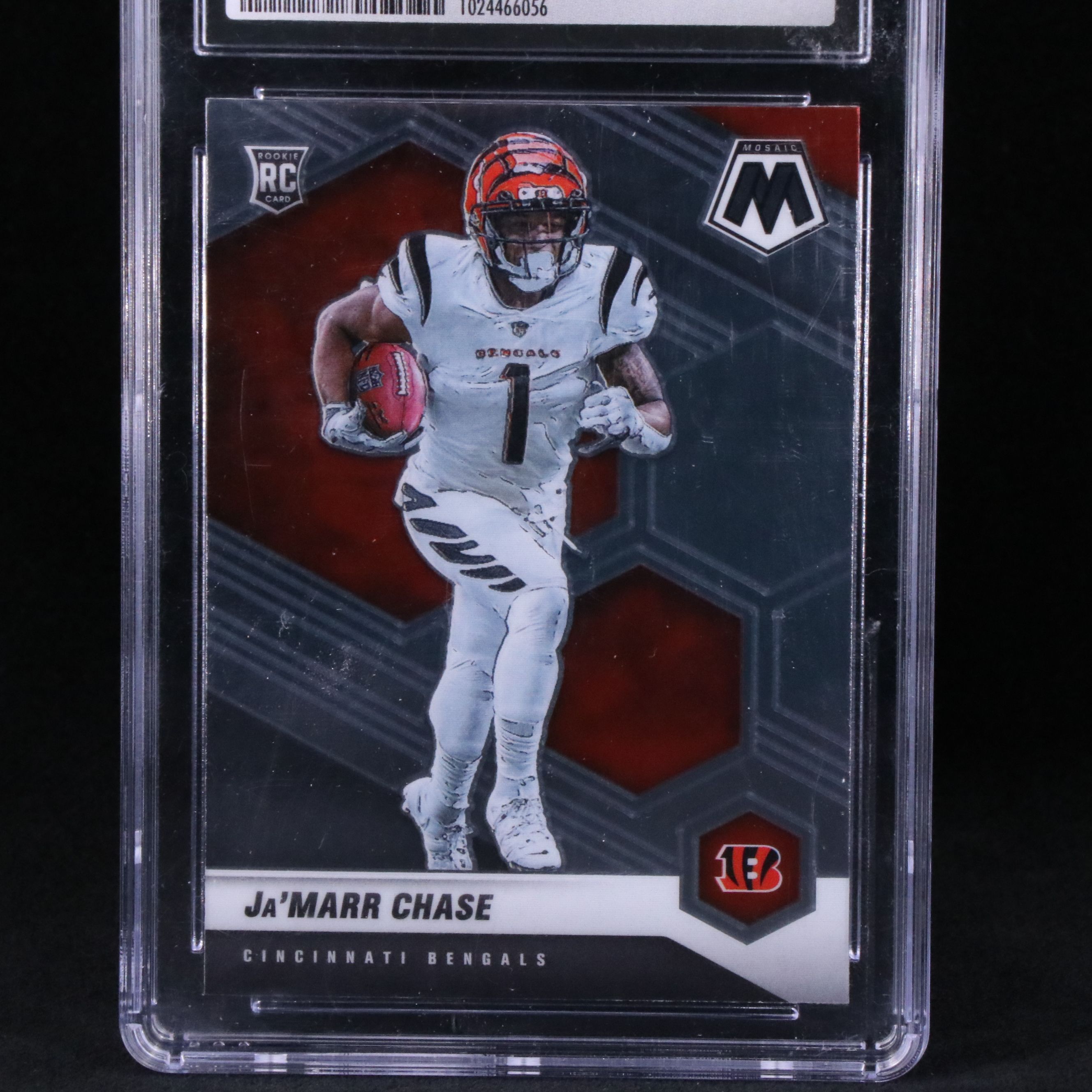 2021 Mosaic Ja’Marr Chase Cincinnati Bengals Rookie Card Graded CSG 10